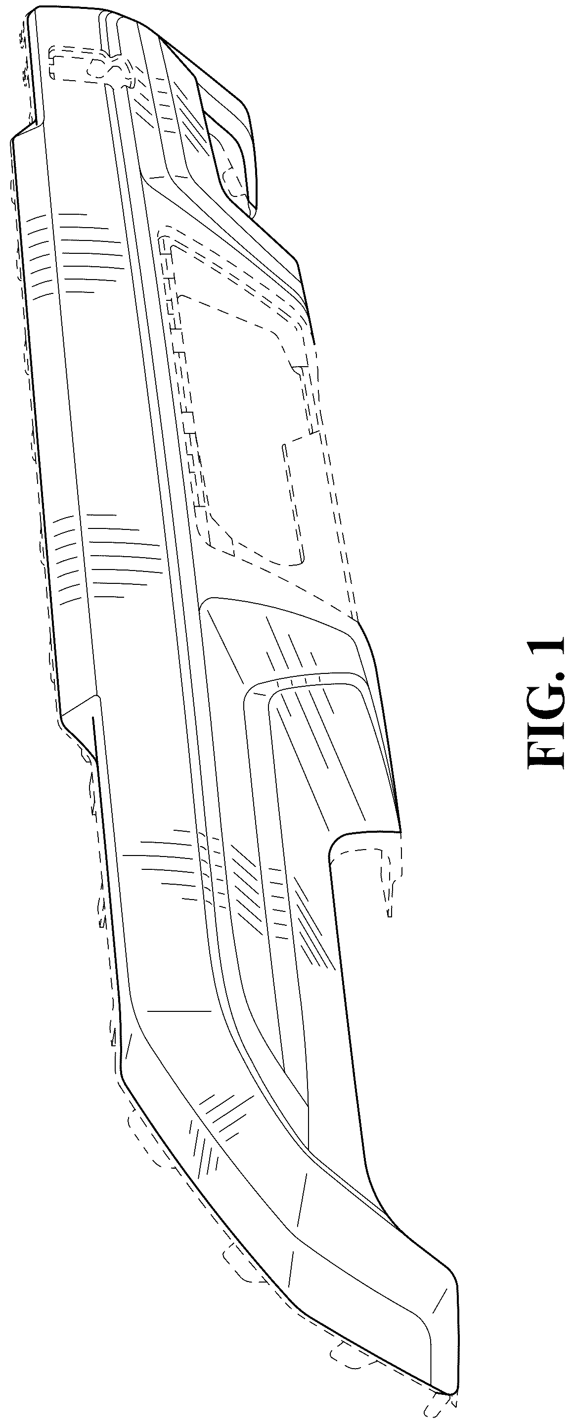 Patent USD1075591 — Vehicle rear bumper plate — Figure 1