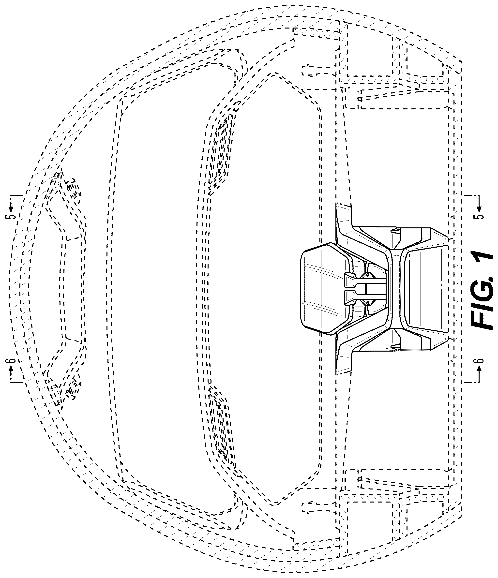 Patent USD1075602 Figure 1 – Center throttle console