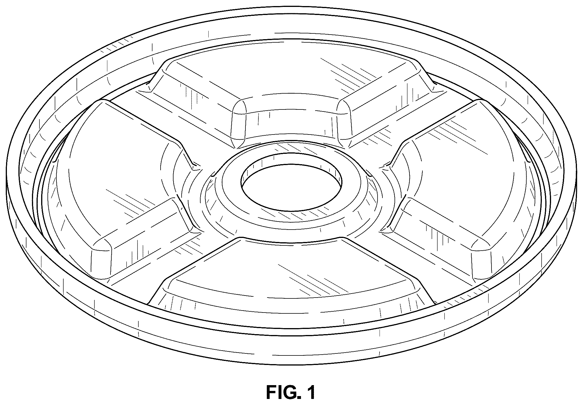 Patent USD1075677 Figure 1 – Cap for battery