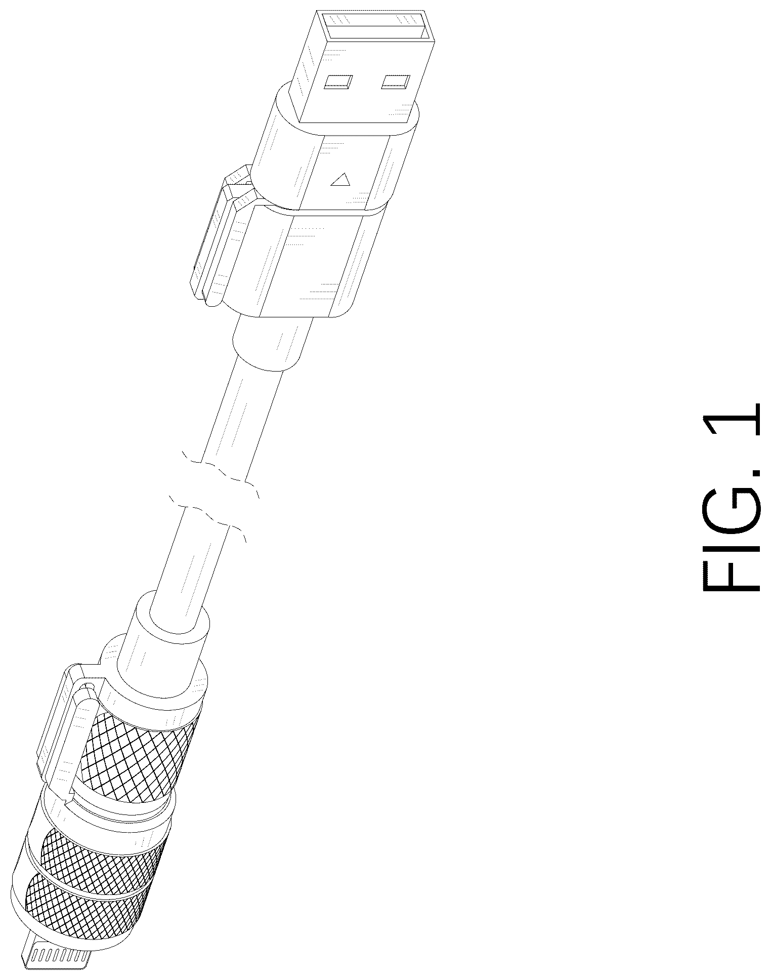 Patent USD1075694 — 4-in-1 multi USB charging cable — Figure 1