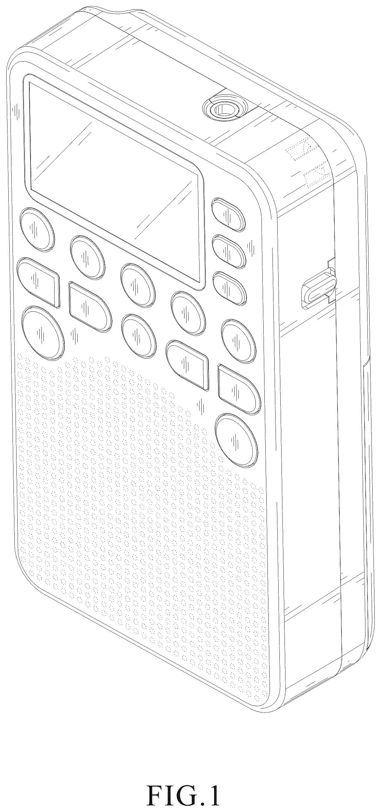 Patent USD1075709 Figure 1 – Radio