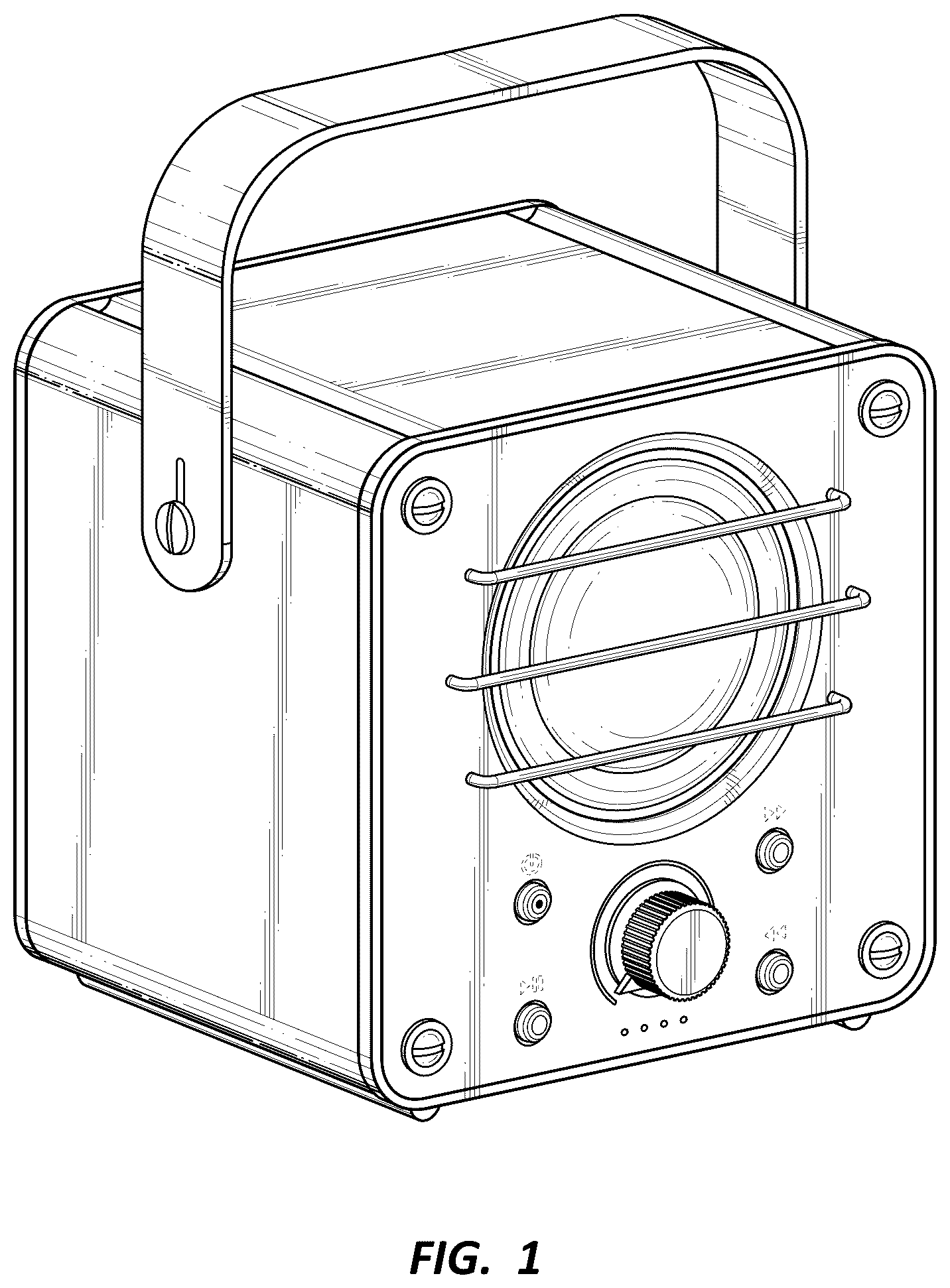 Patent USD1075710 — Portable speaker — Figure 1