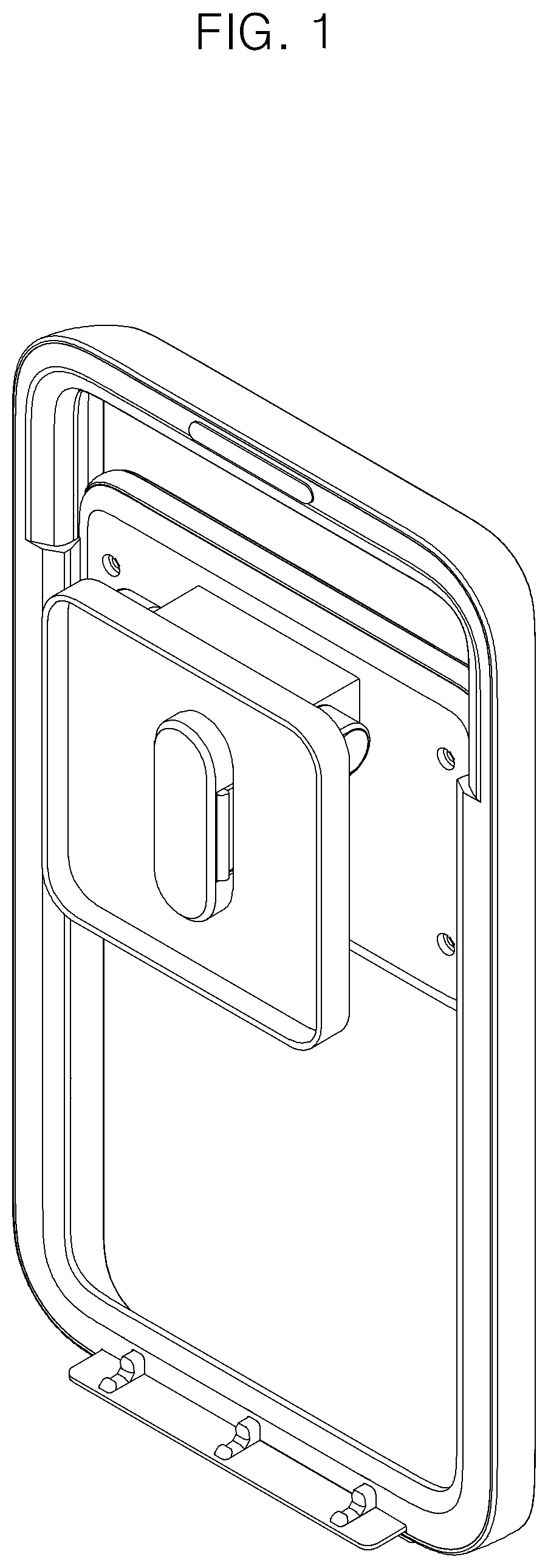 Patent USD1075739 — Holder for portable display device — Figure 1