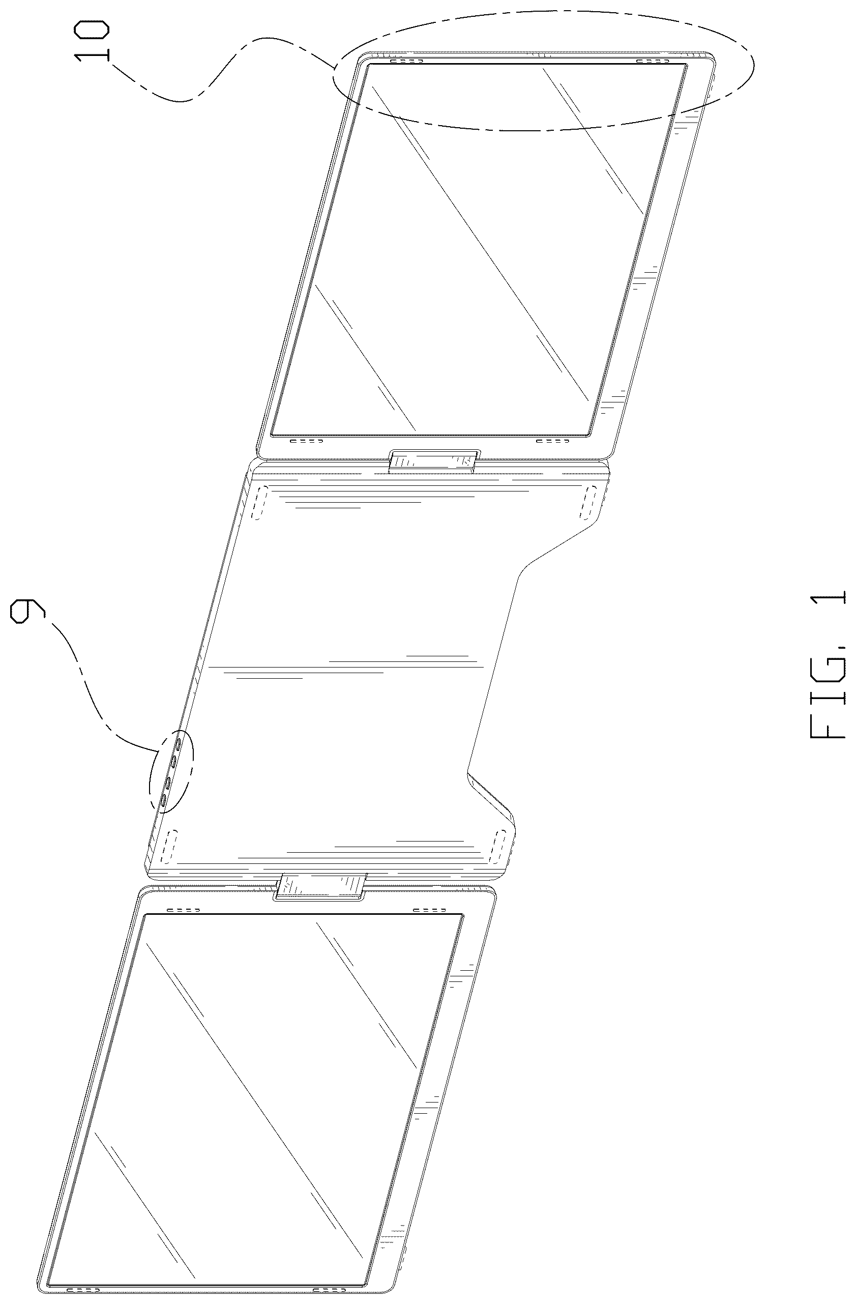 Patent USD1075756 — Split-screen display device — Figure 1