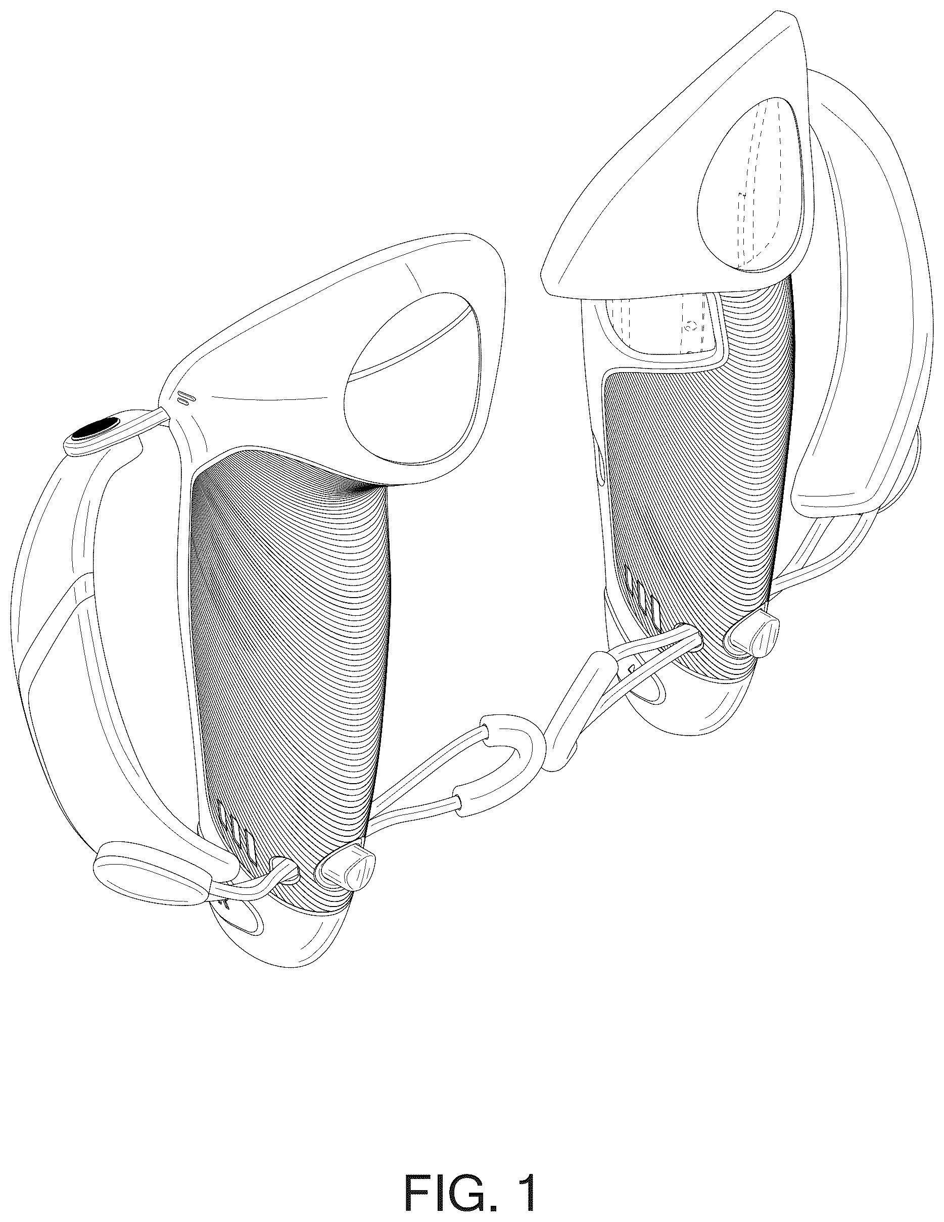Patent USD1075758 Figure 1 – Charging controller grips