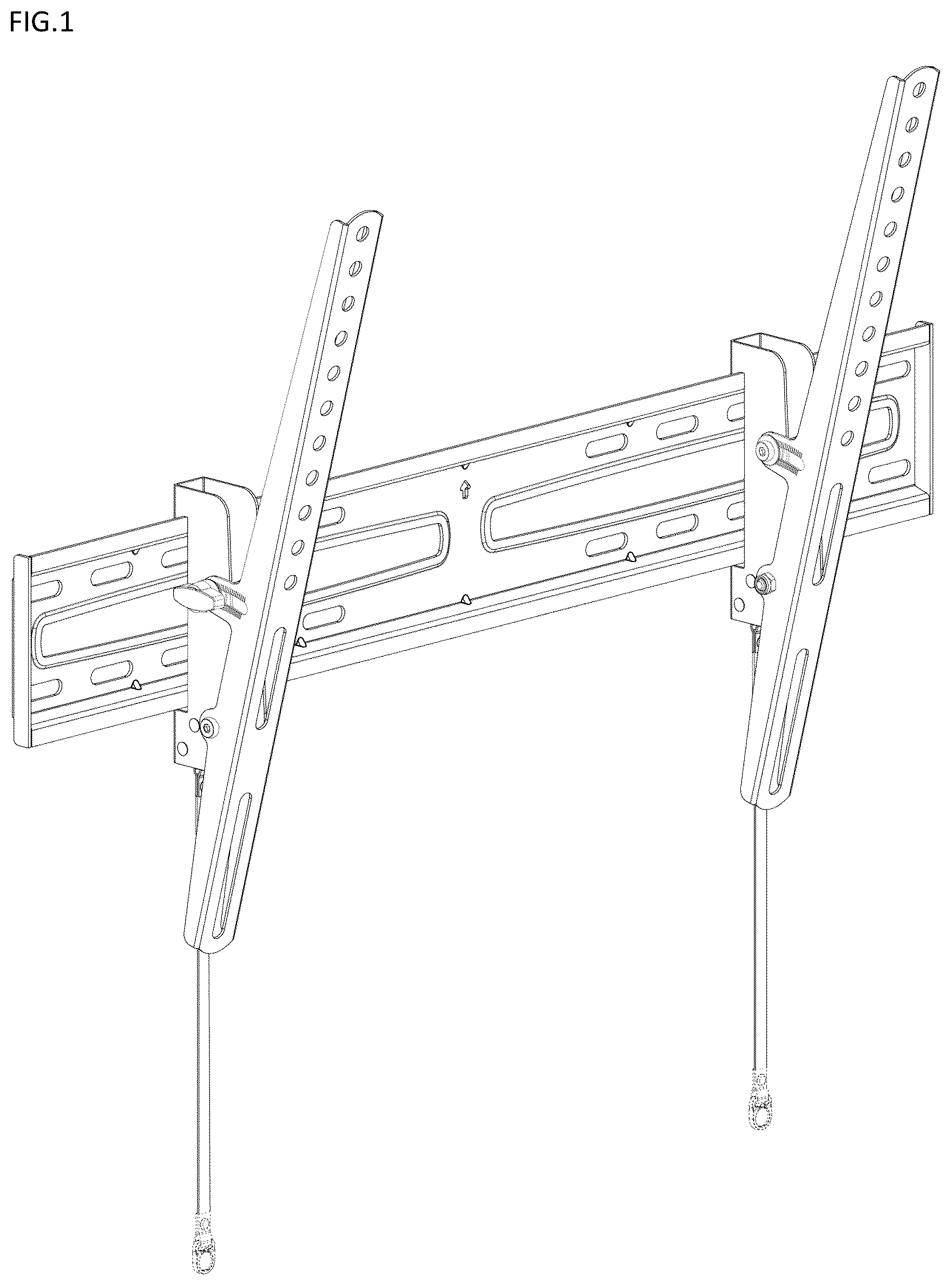 Patent USD1075774 — Tilting mount for televisions — Figure 1