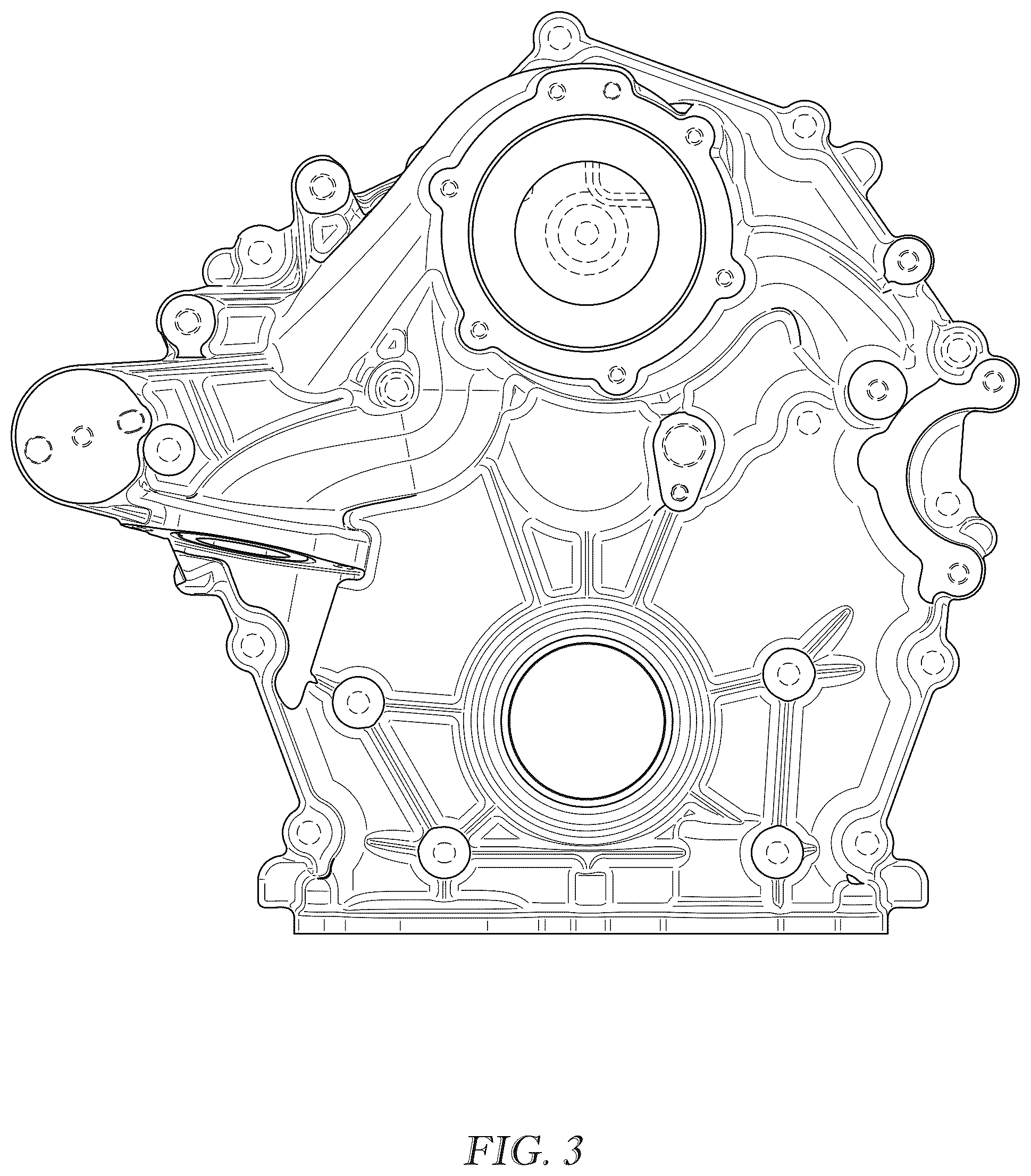 Patent USD1075844 Figure 3 – Timing cover