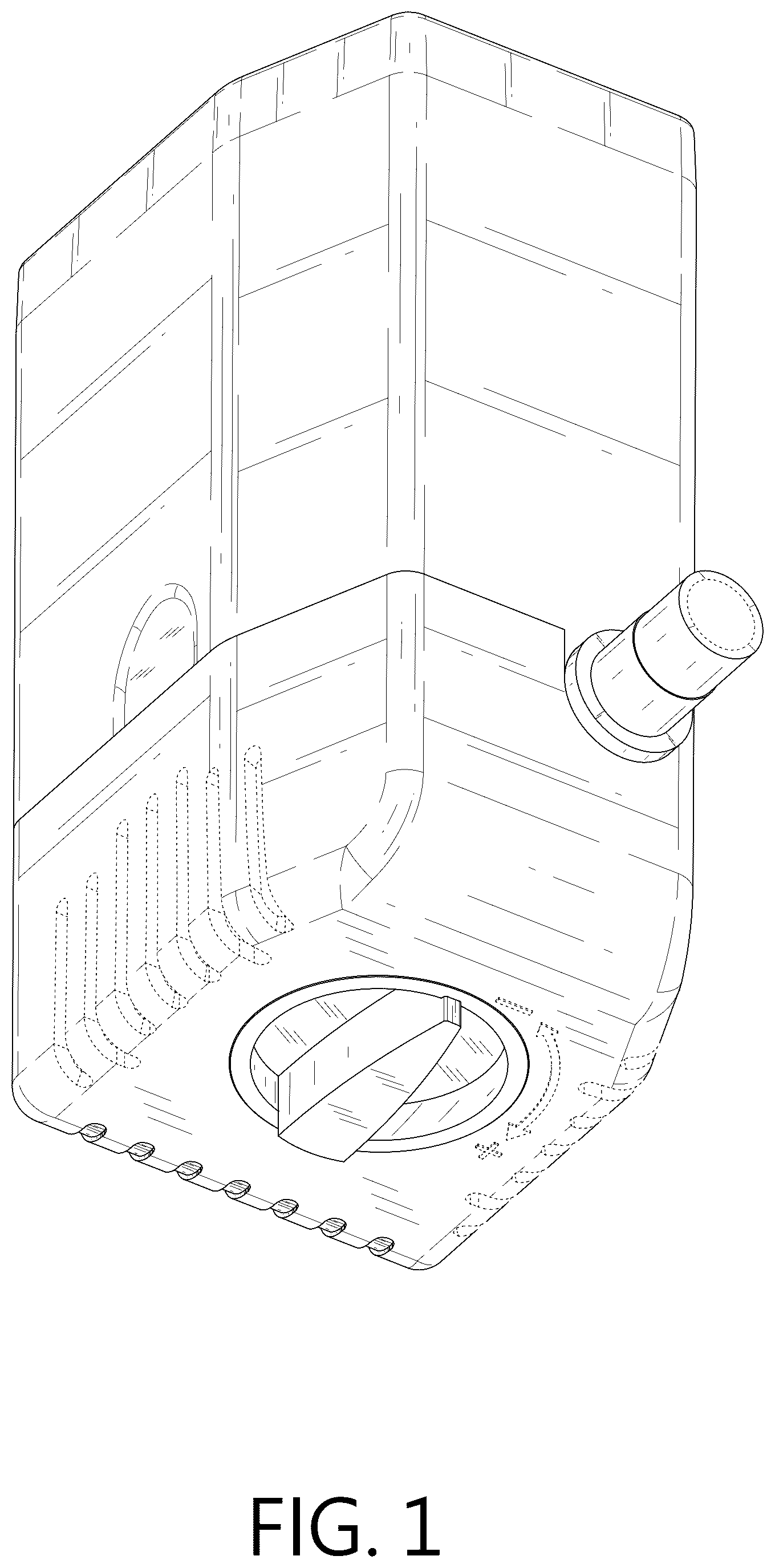 Patent USD1075847 Figure 1 – Adjustable water pump case