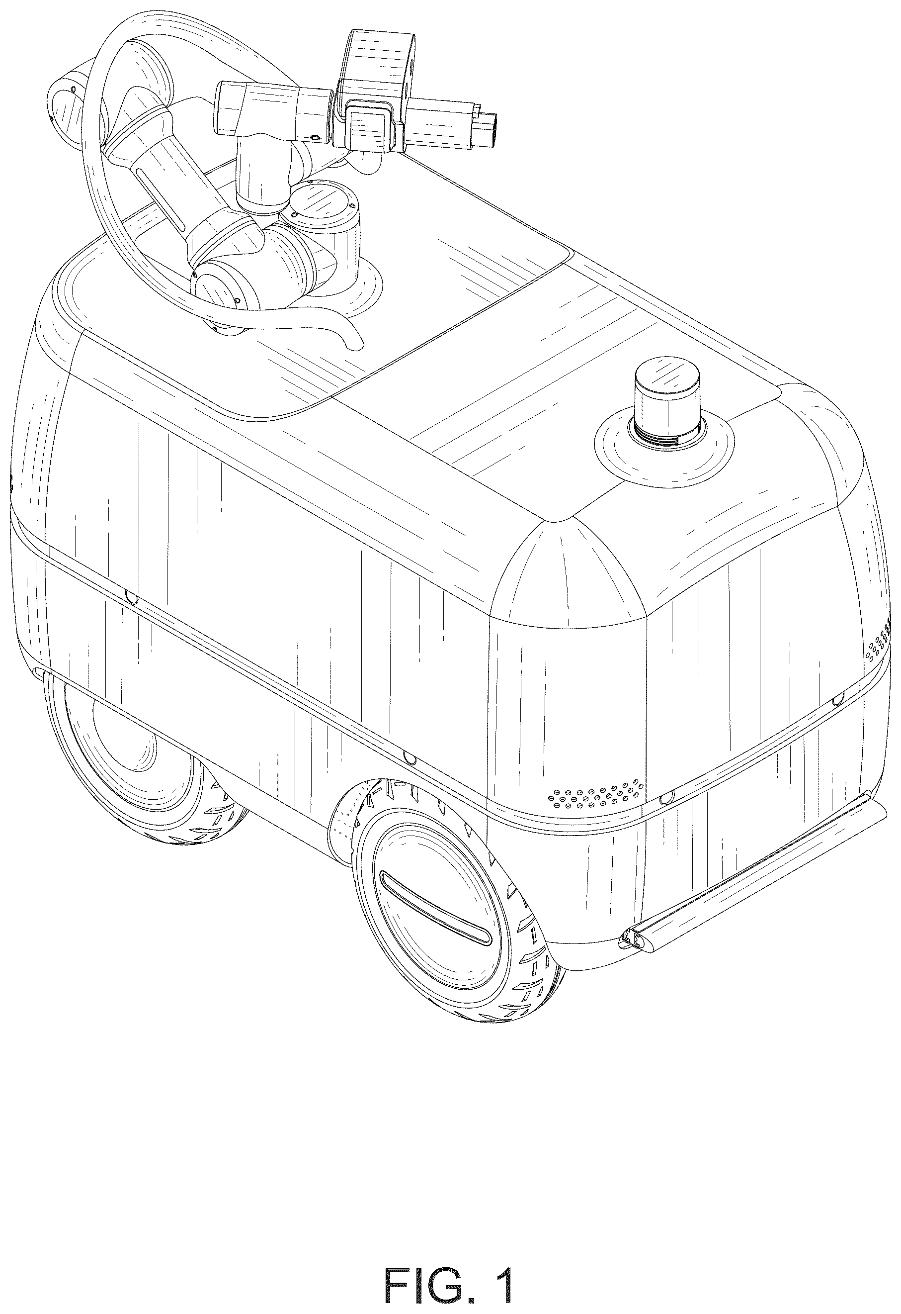 Patent USD1075864 Figure 1 – Charging robot