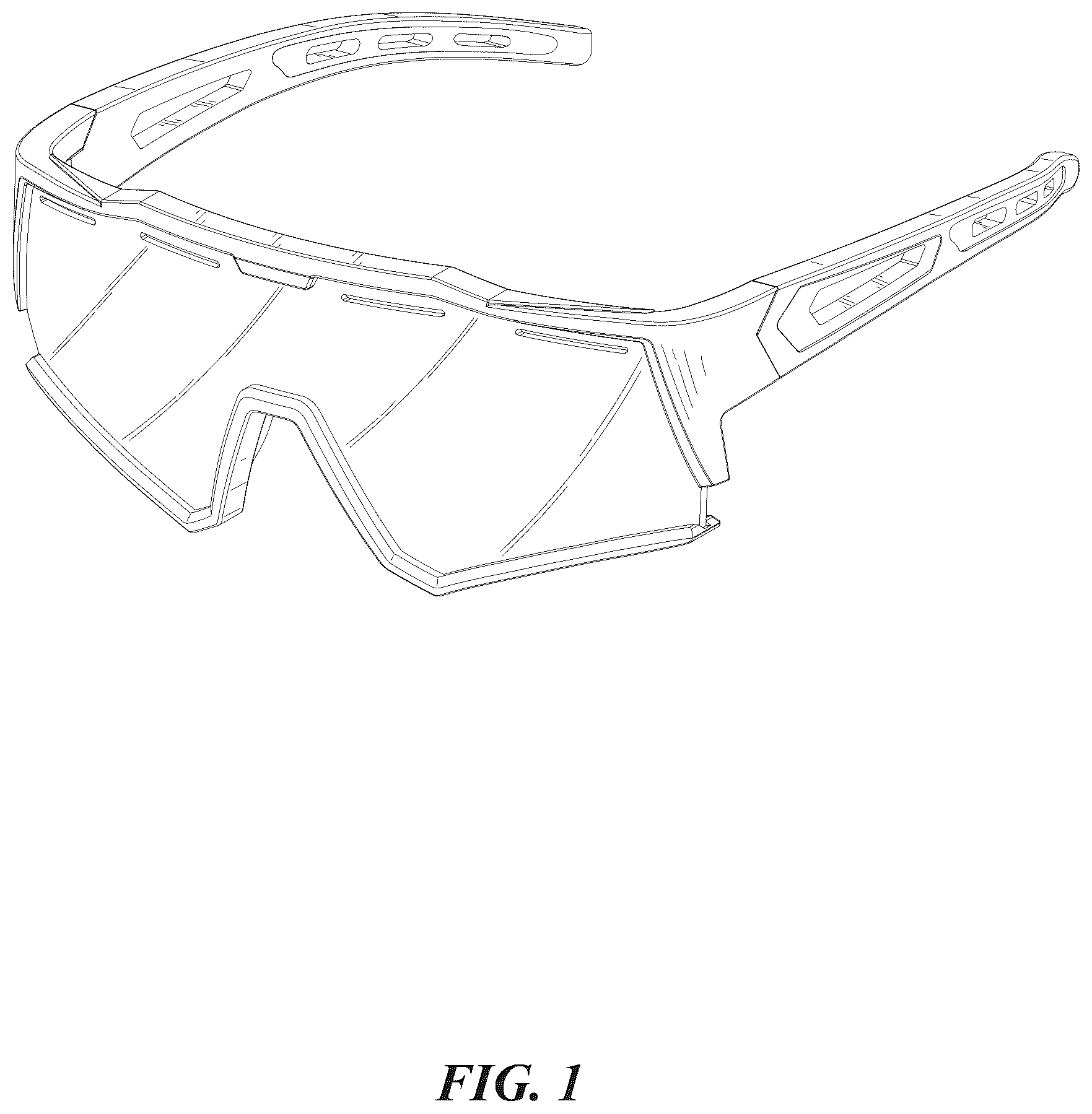 Patent USD1075890 — Sport sunglasses — Figure 1