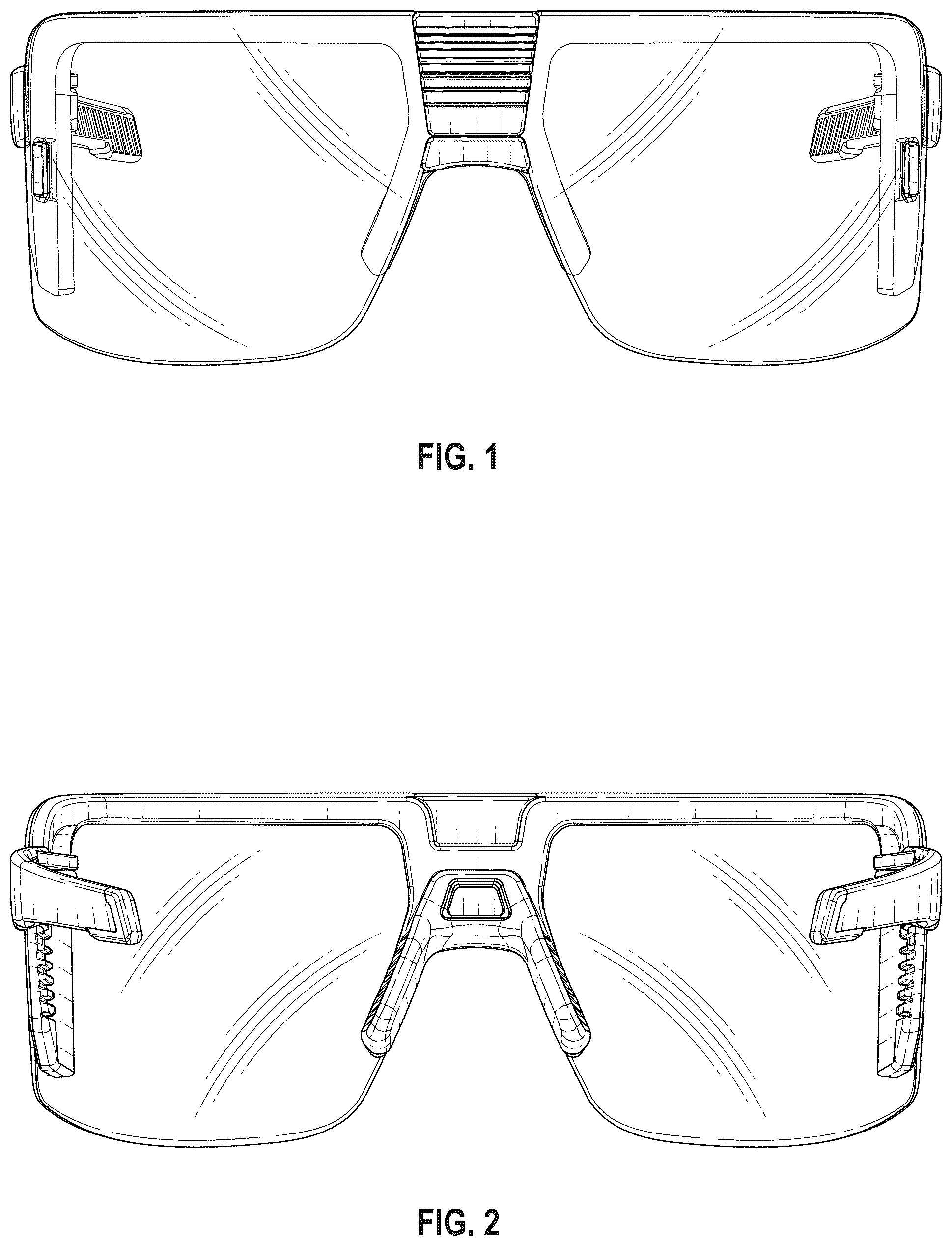 Patent USD1075891 Figure 1 – Eyewear