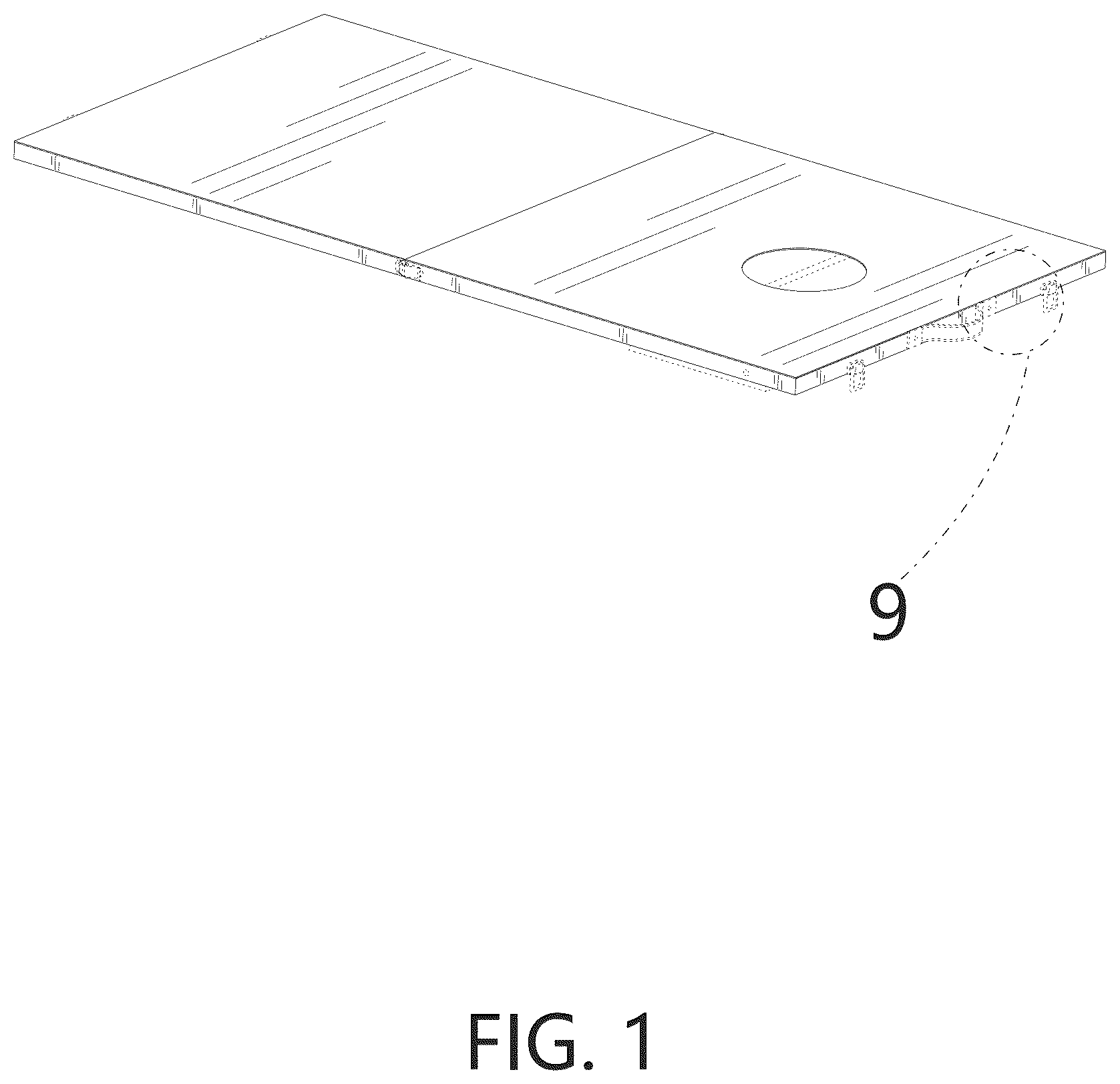 Patent USD1075923 — Game toss board — Figure 1