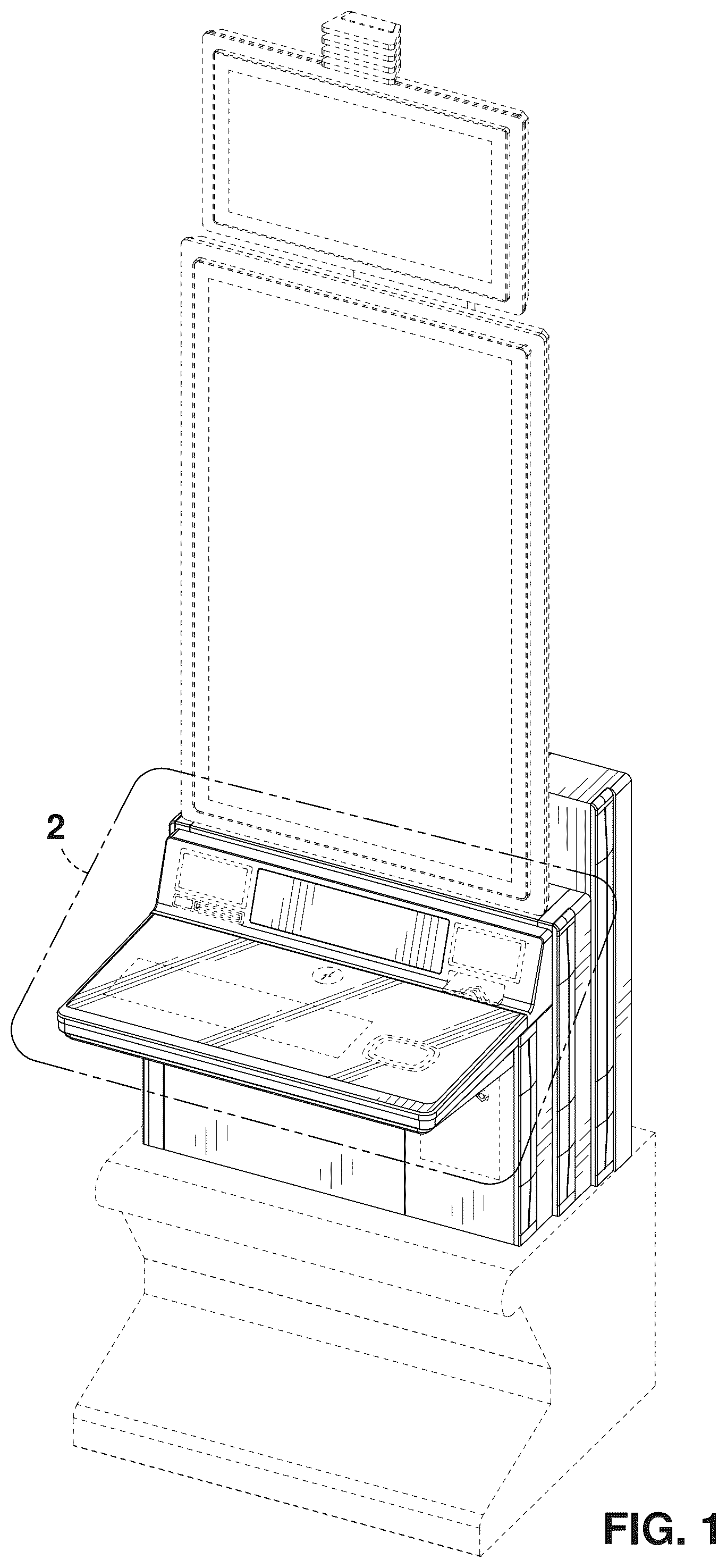 Patent USD1075933 Figure 1 – Gaming machine