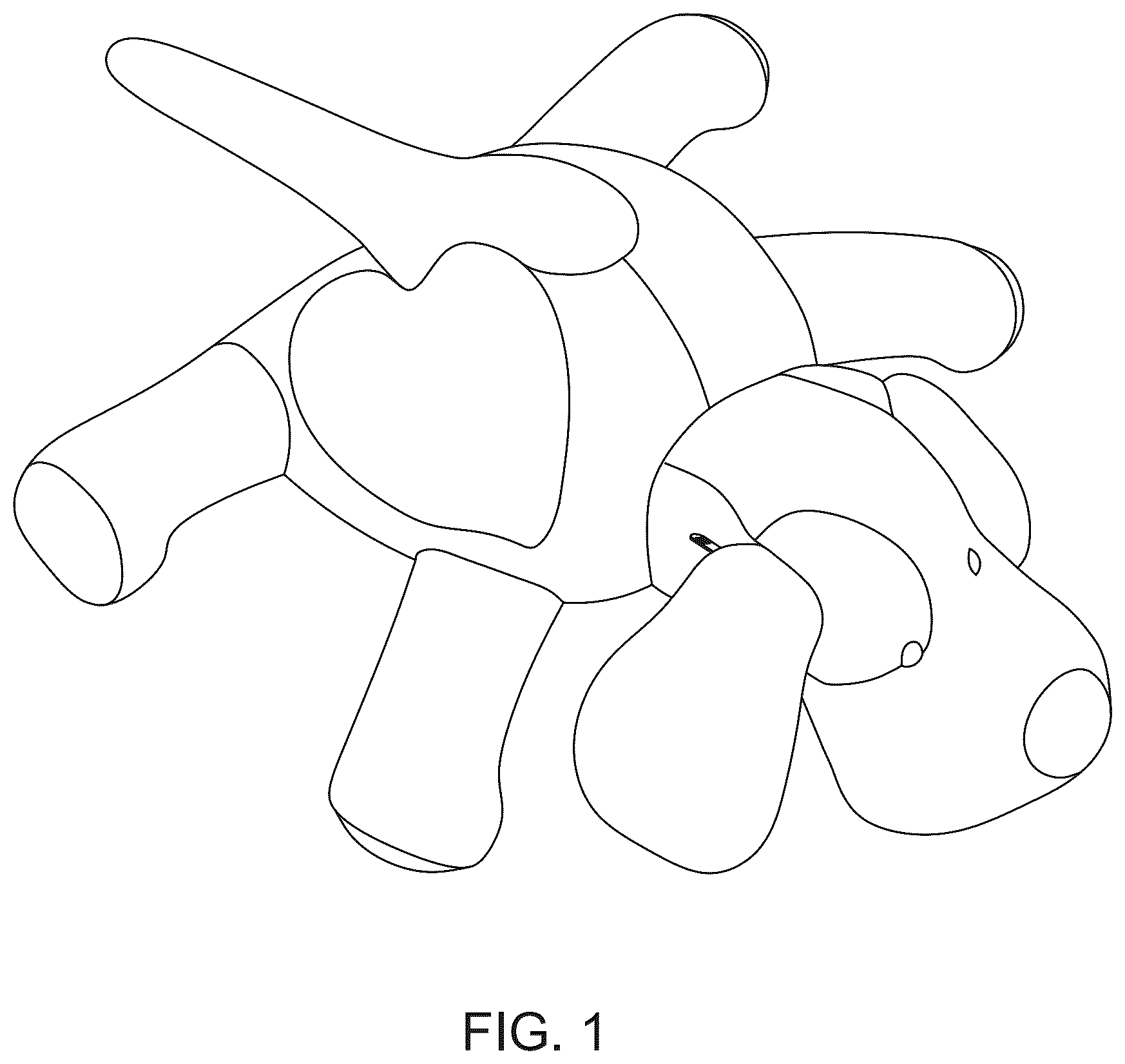 Patent USD1075963 — Soft tactile article for therapeutic use — Figure 1