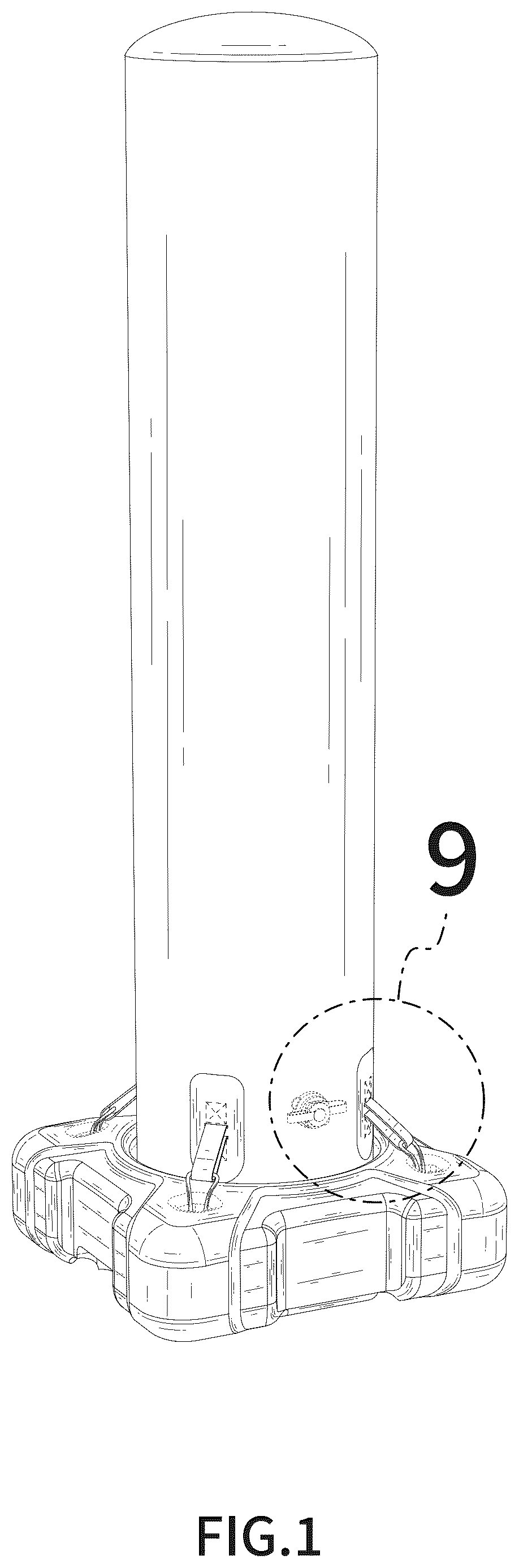 Patent USD1075982 Figure 1 – Adult sandbag with square base