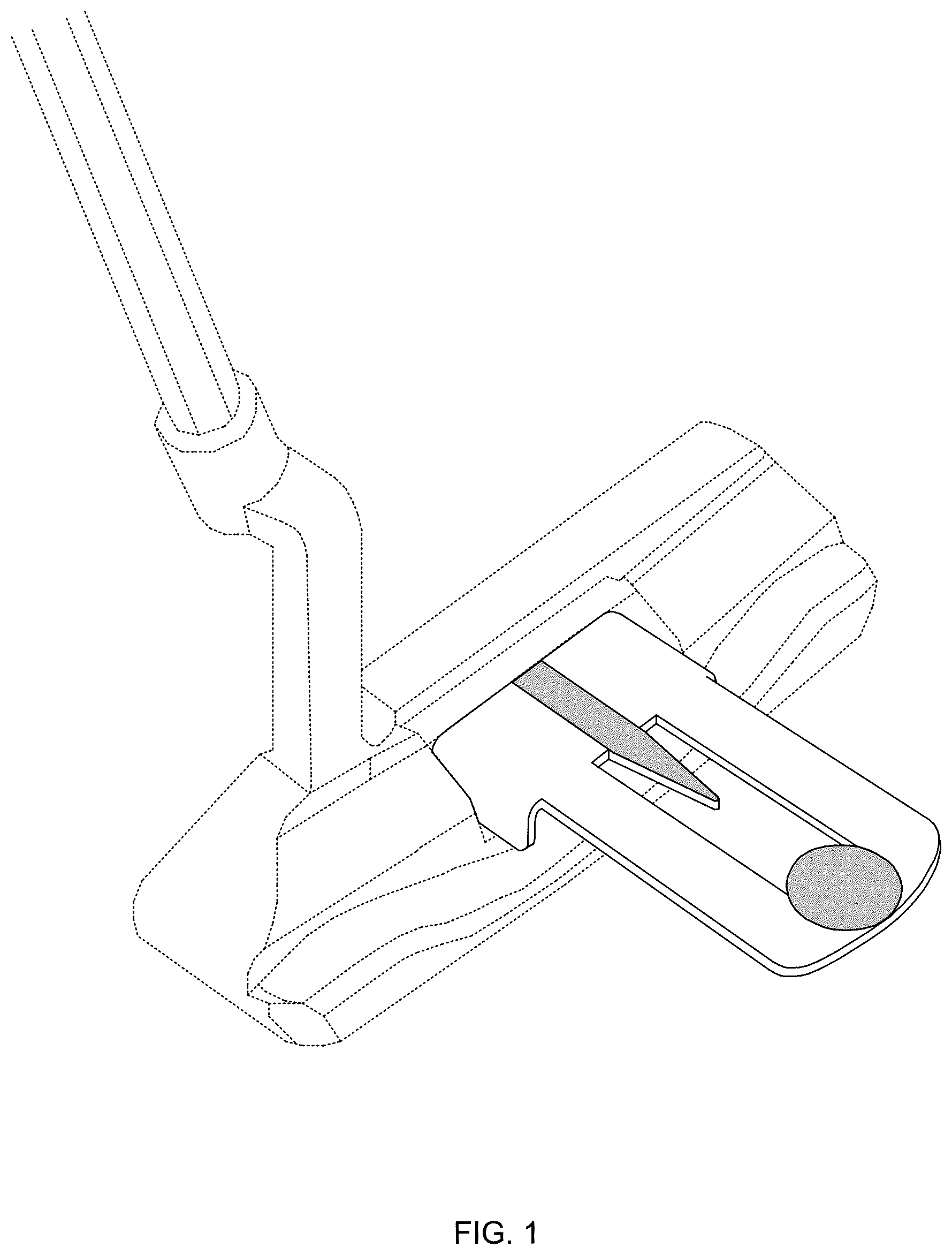 Patent USD1075984 — Aiming key golf putter attachment — Figure 1