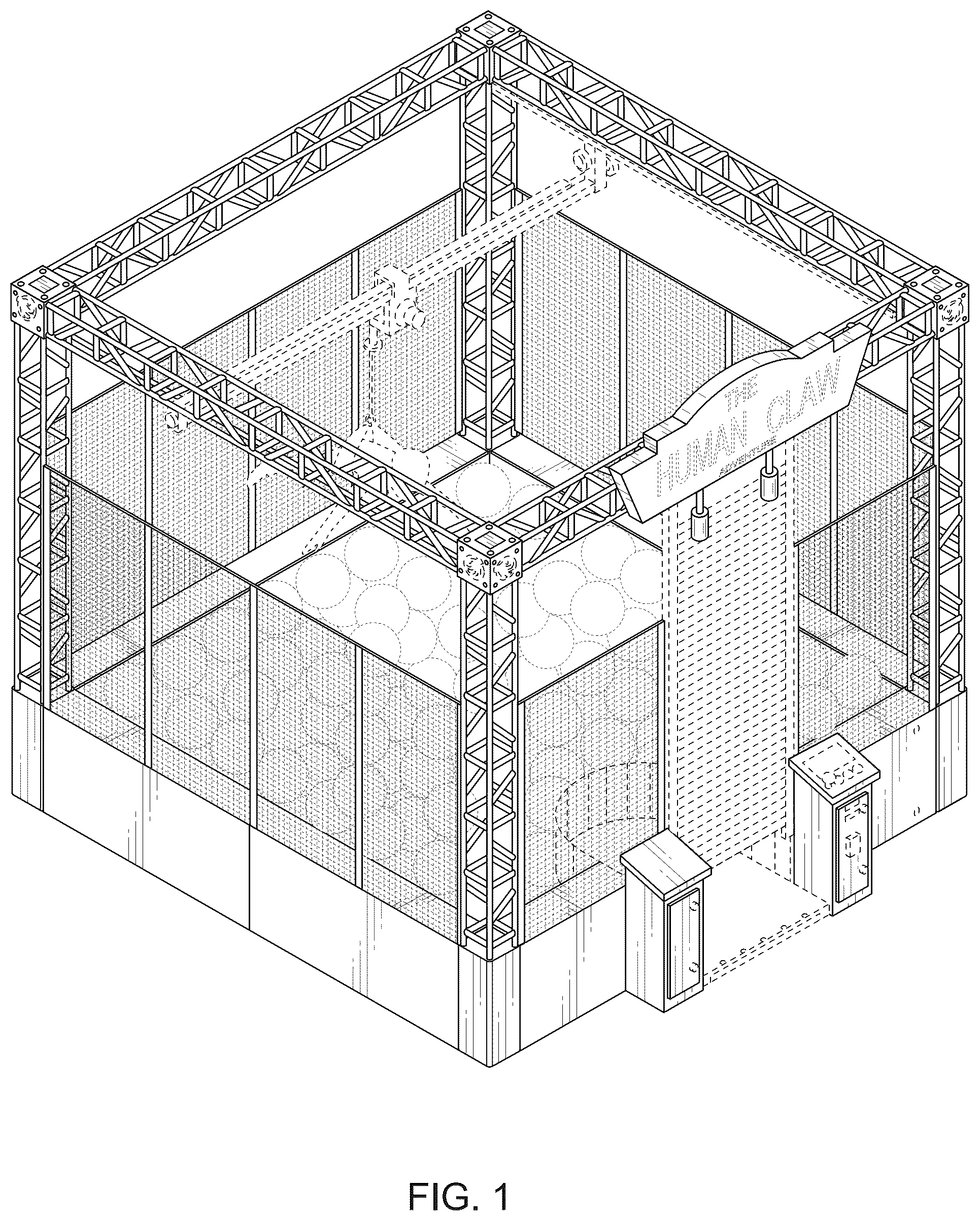 Patent USD1075986 Figure 1 – Human claw machine