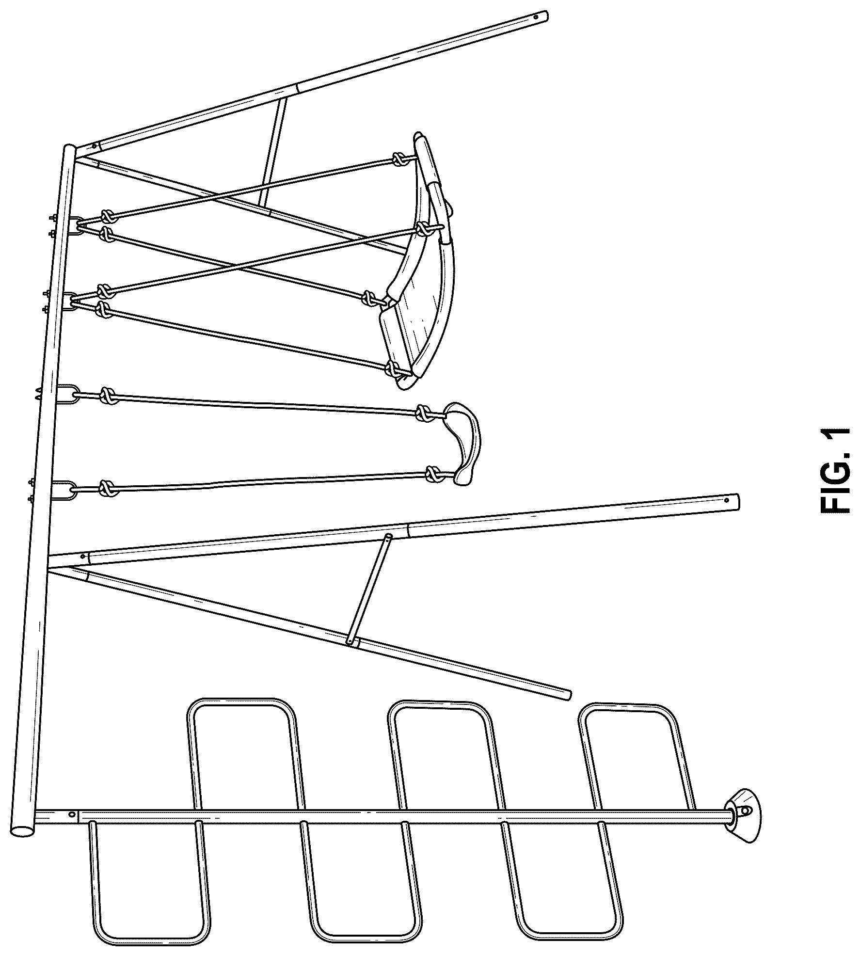 Patent USD1075987 — Ladder swing set — Figure 1