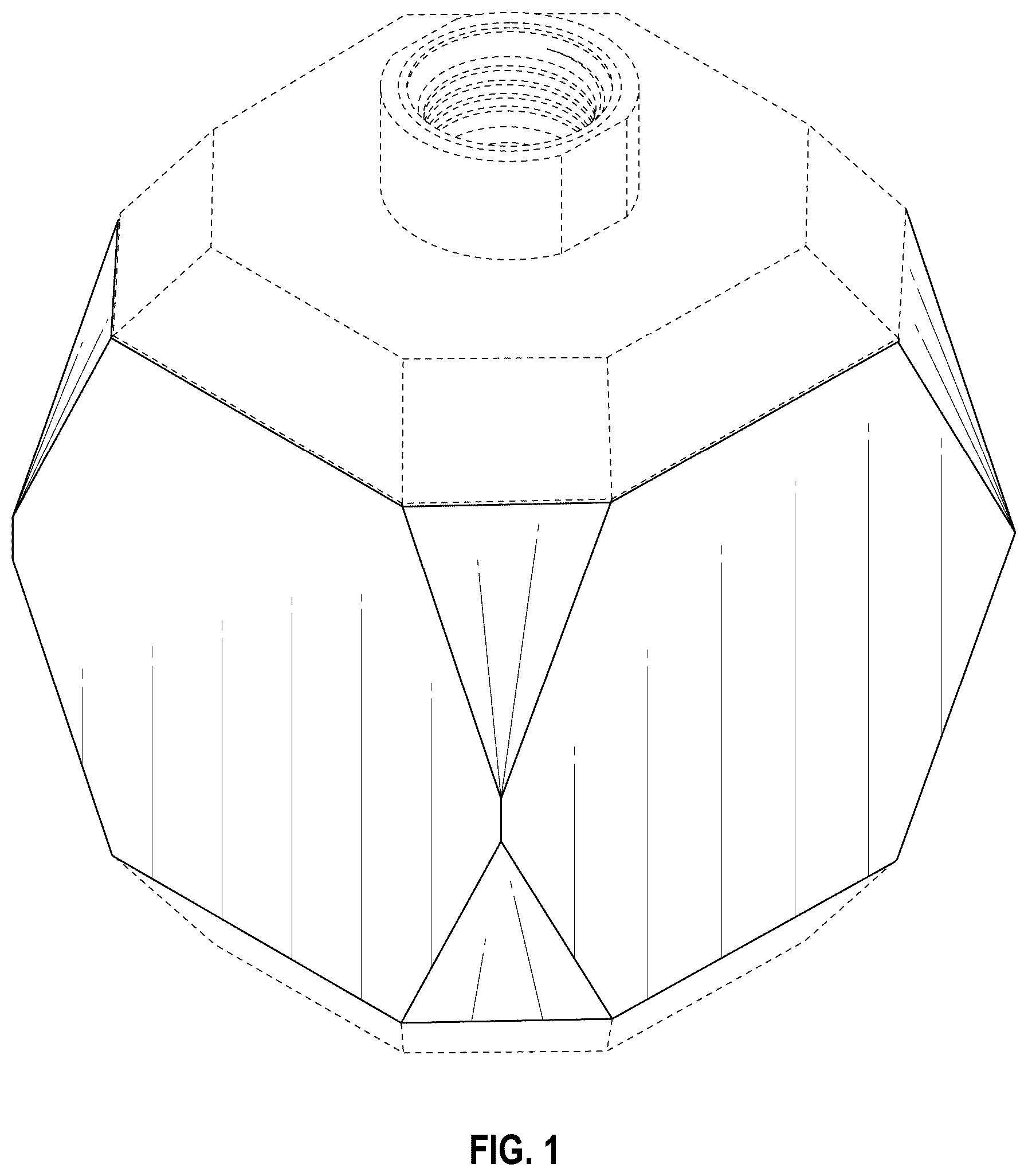 Patent USD1076003 — Shower water filter assembly — Figure 1