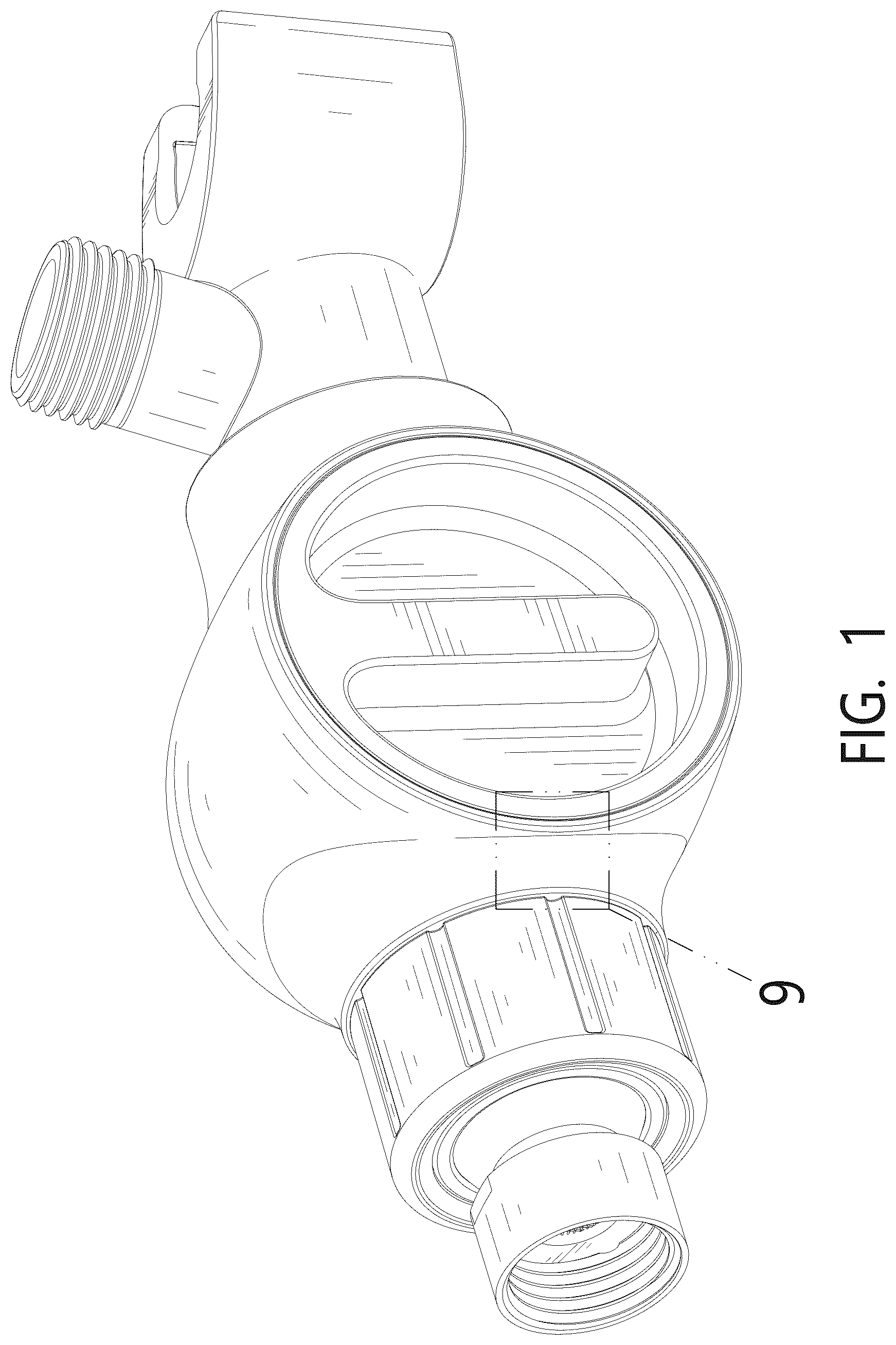 Patent USD1076005 Figure 1 – Shower head holder
