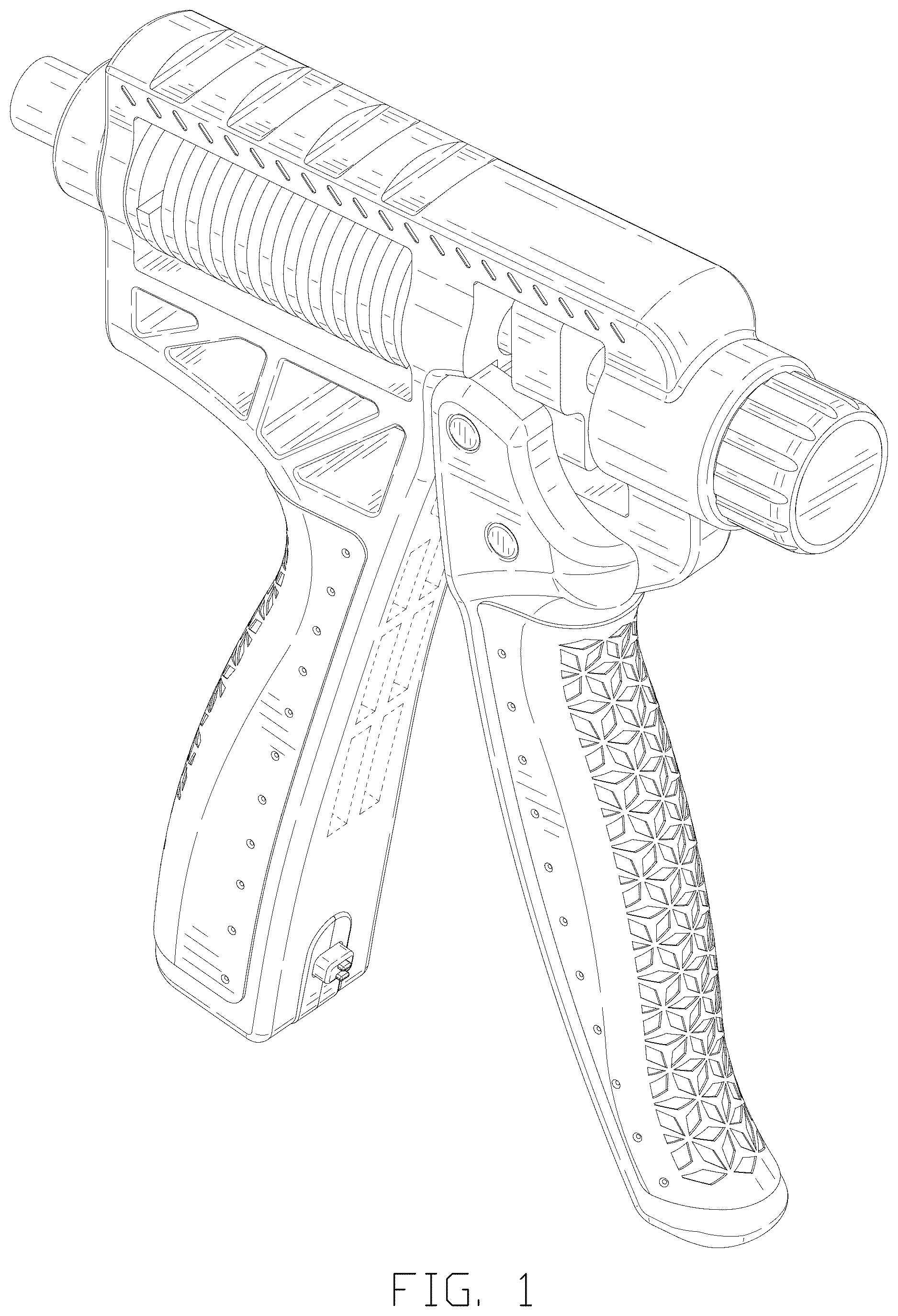 Patent USD1076013 — Handgrip — Figure 1