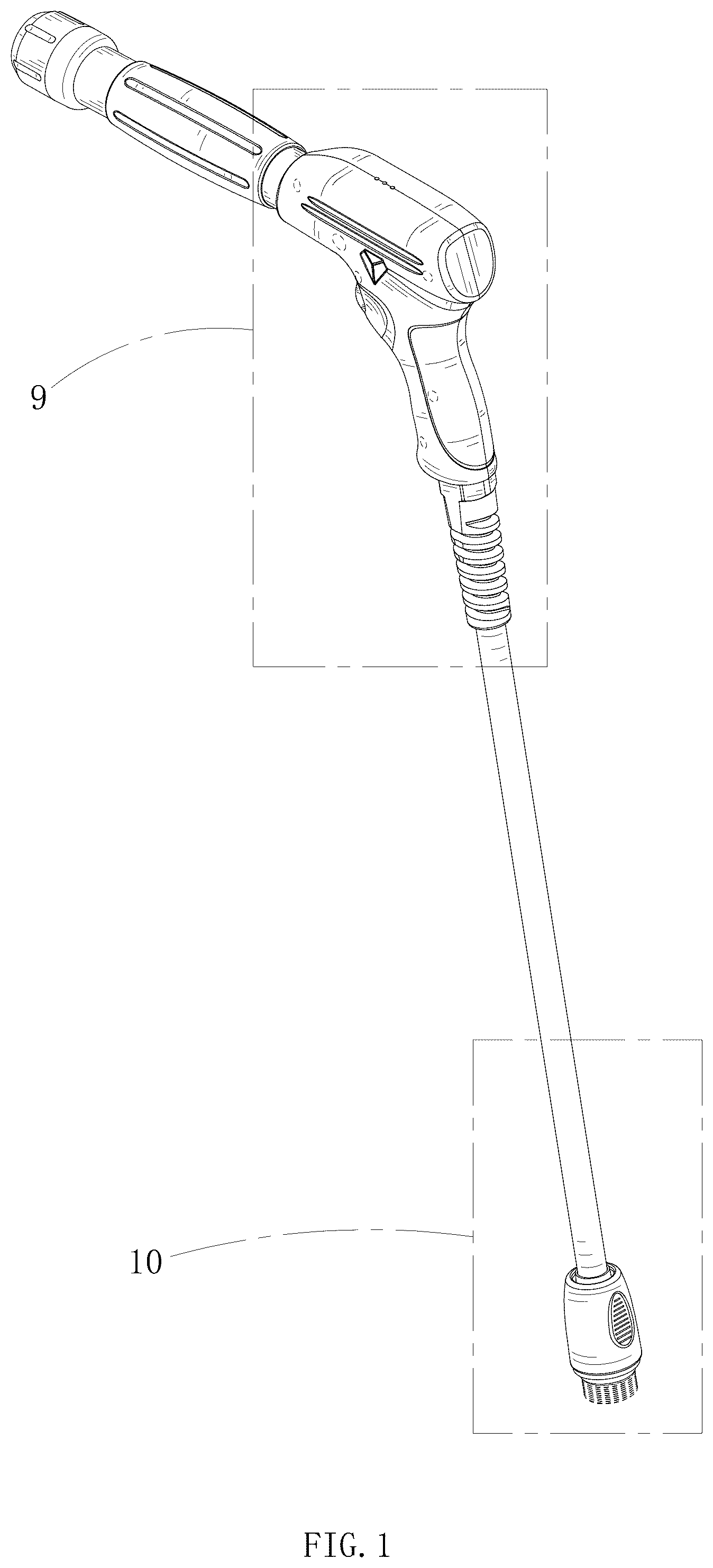 Patent USD1076015 Figure 1 – Pneumatic shock wave therapy gun