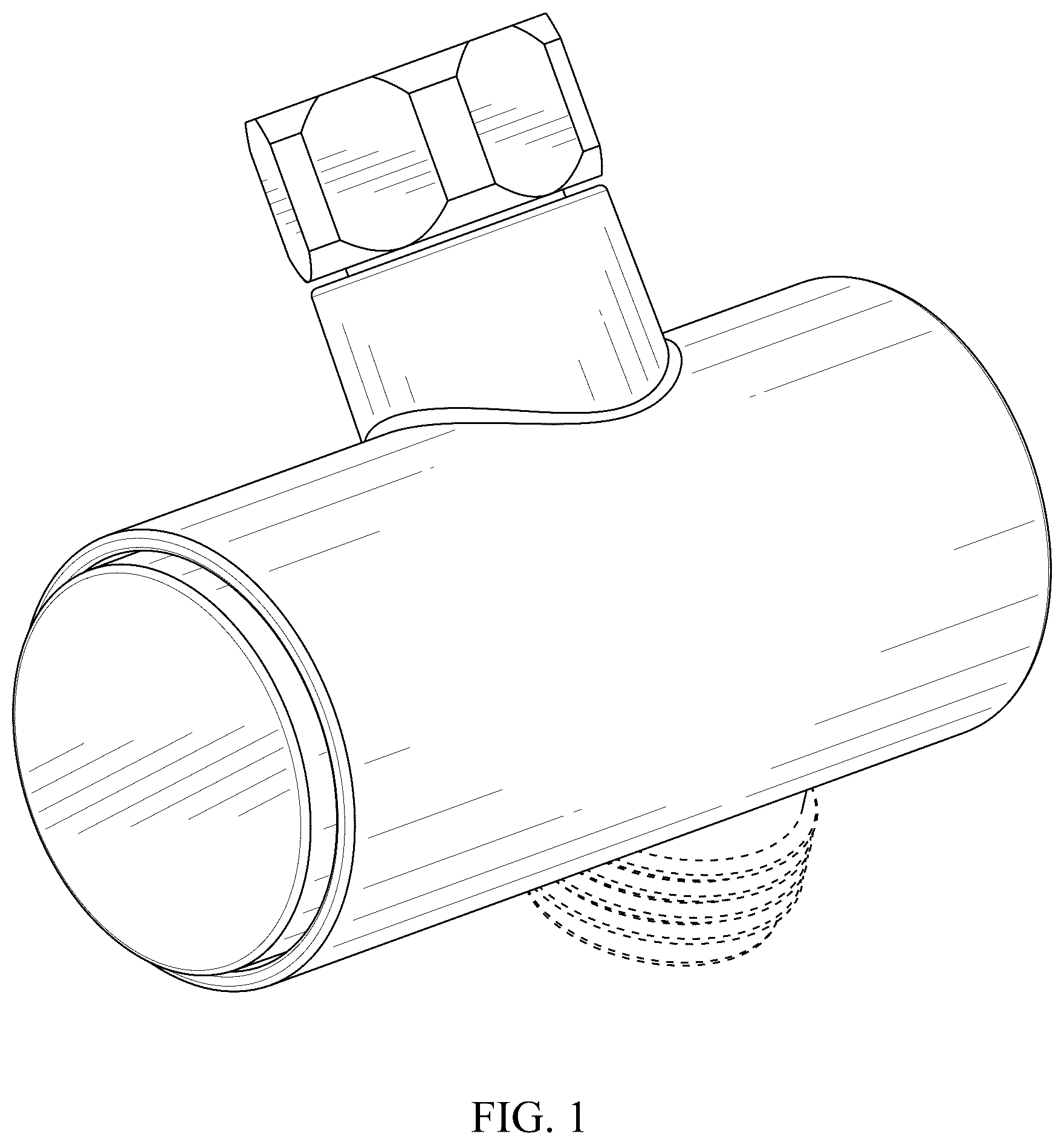 Patent USD1076017 — Push-button water outlet valve — Figure 1