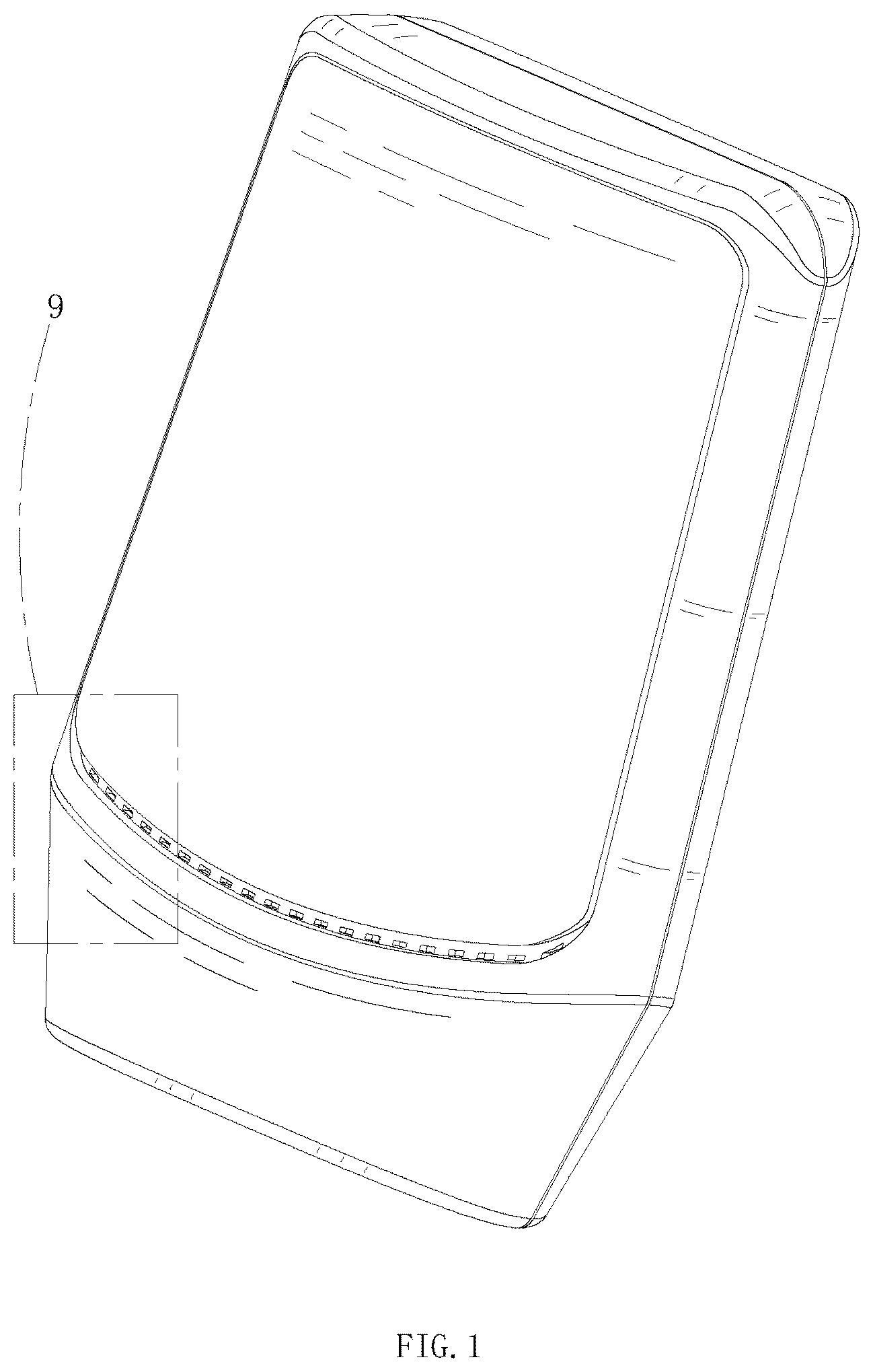 Patent USD1076032 Figure 1 – Air purifier
