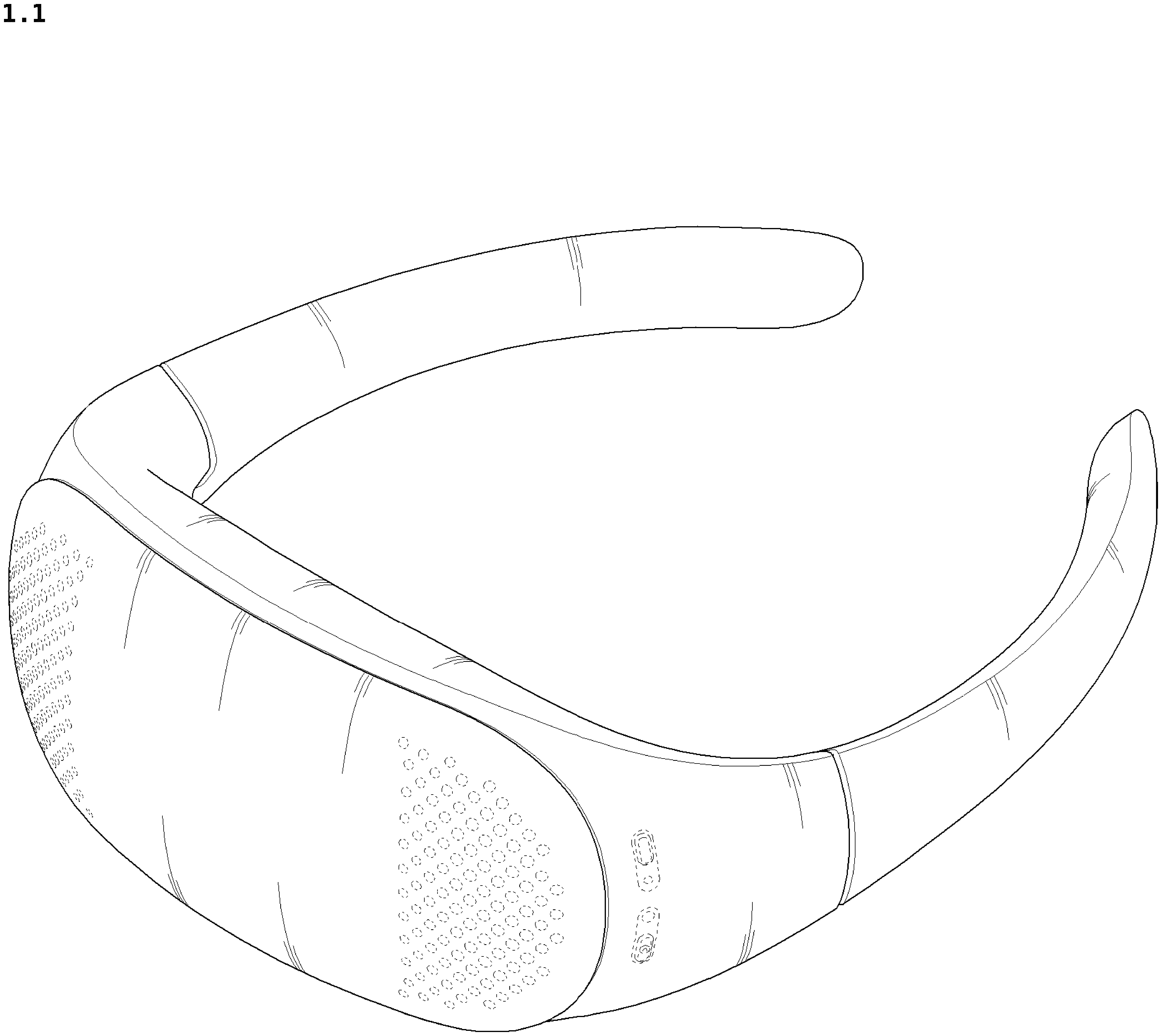 Patent USD1076034 — Wearable air conditioner — Figure 1