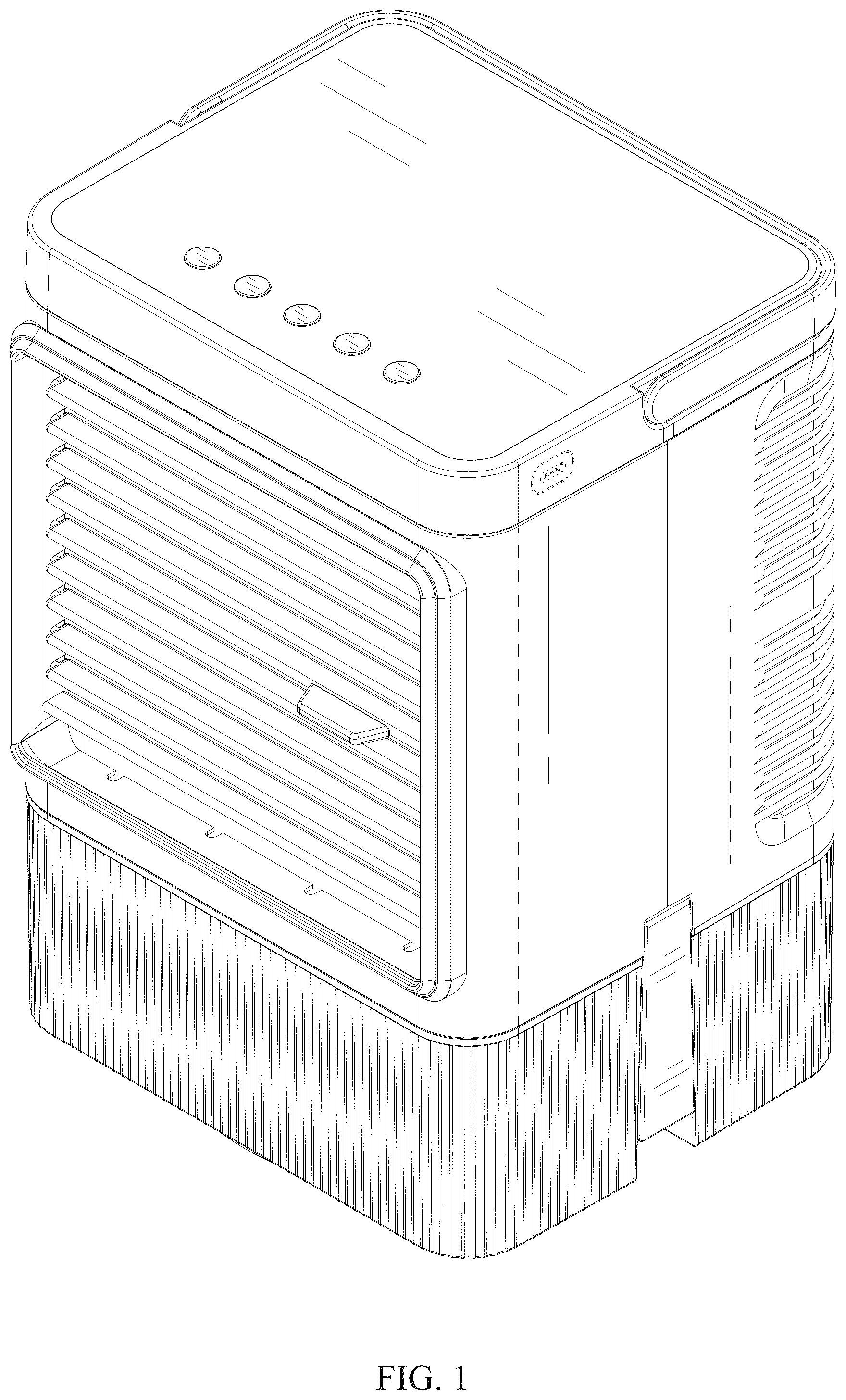 Patent USD1076037 — Evaporative air cooler — Figure 1