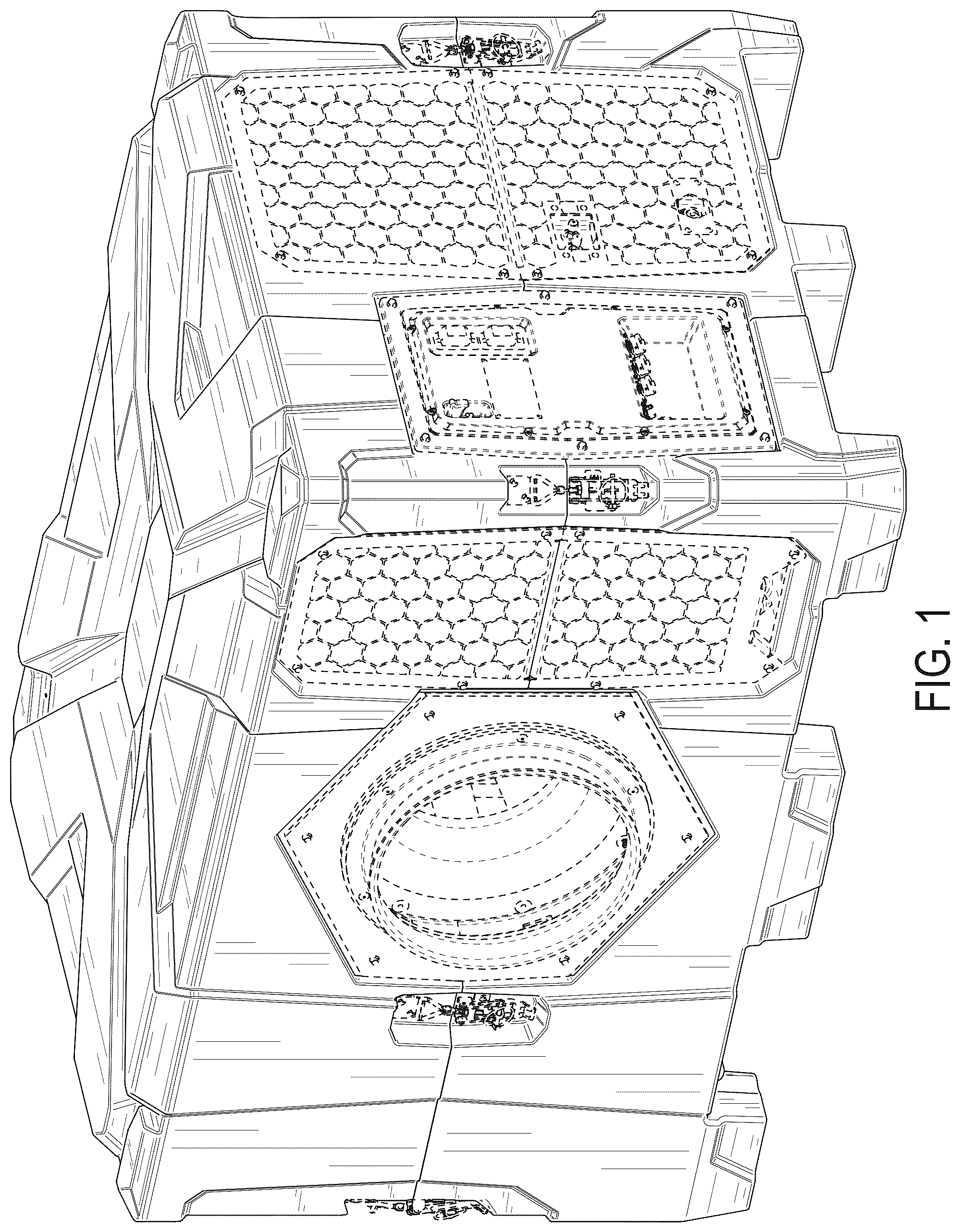 Patent USD1076041 — Ruggedized environmental control unit — Figure 1