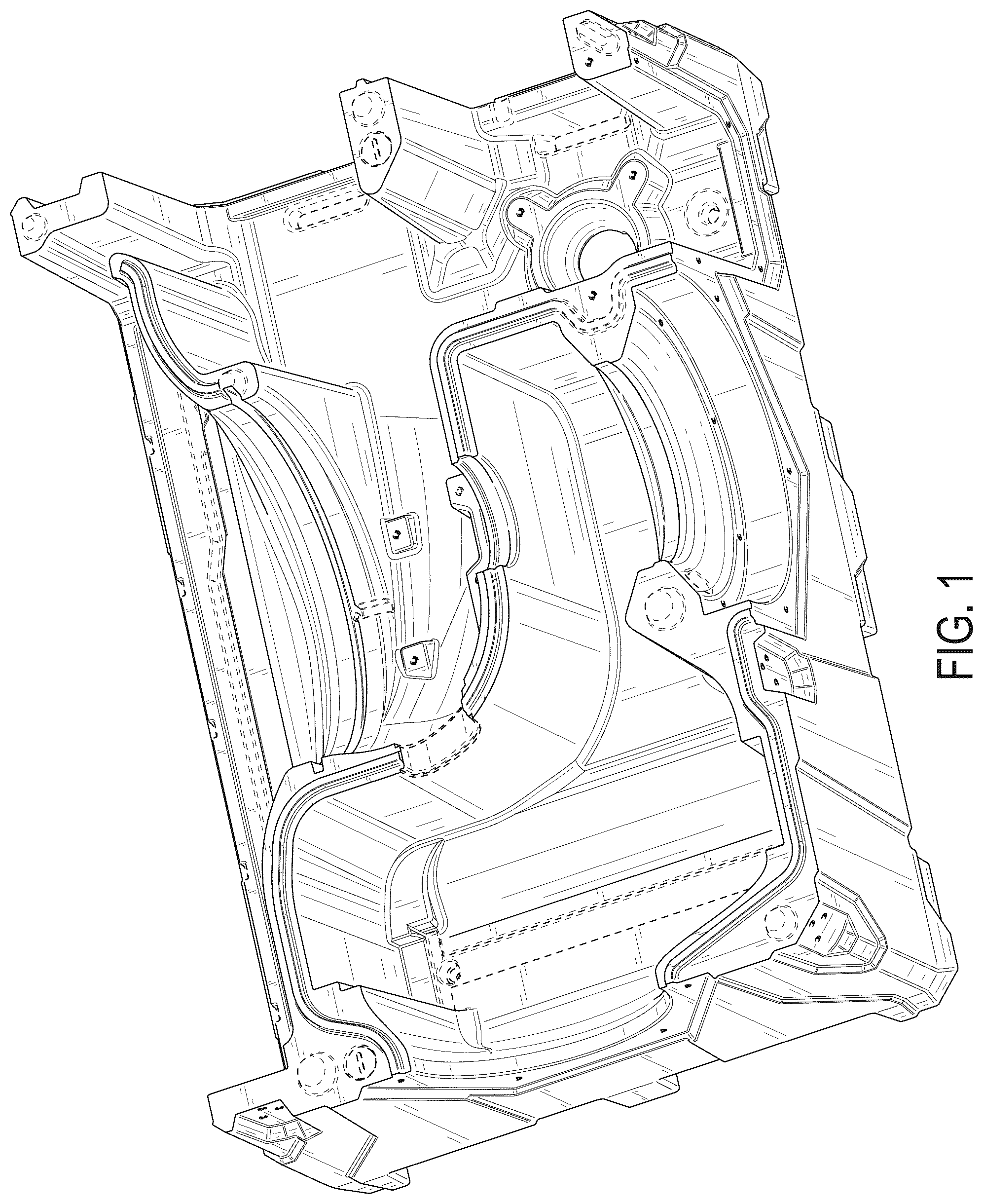 Patent USD1076043 — Ruggedized environmental control unit base — Figure 1