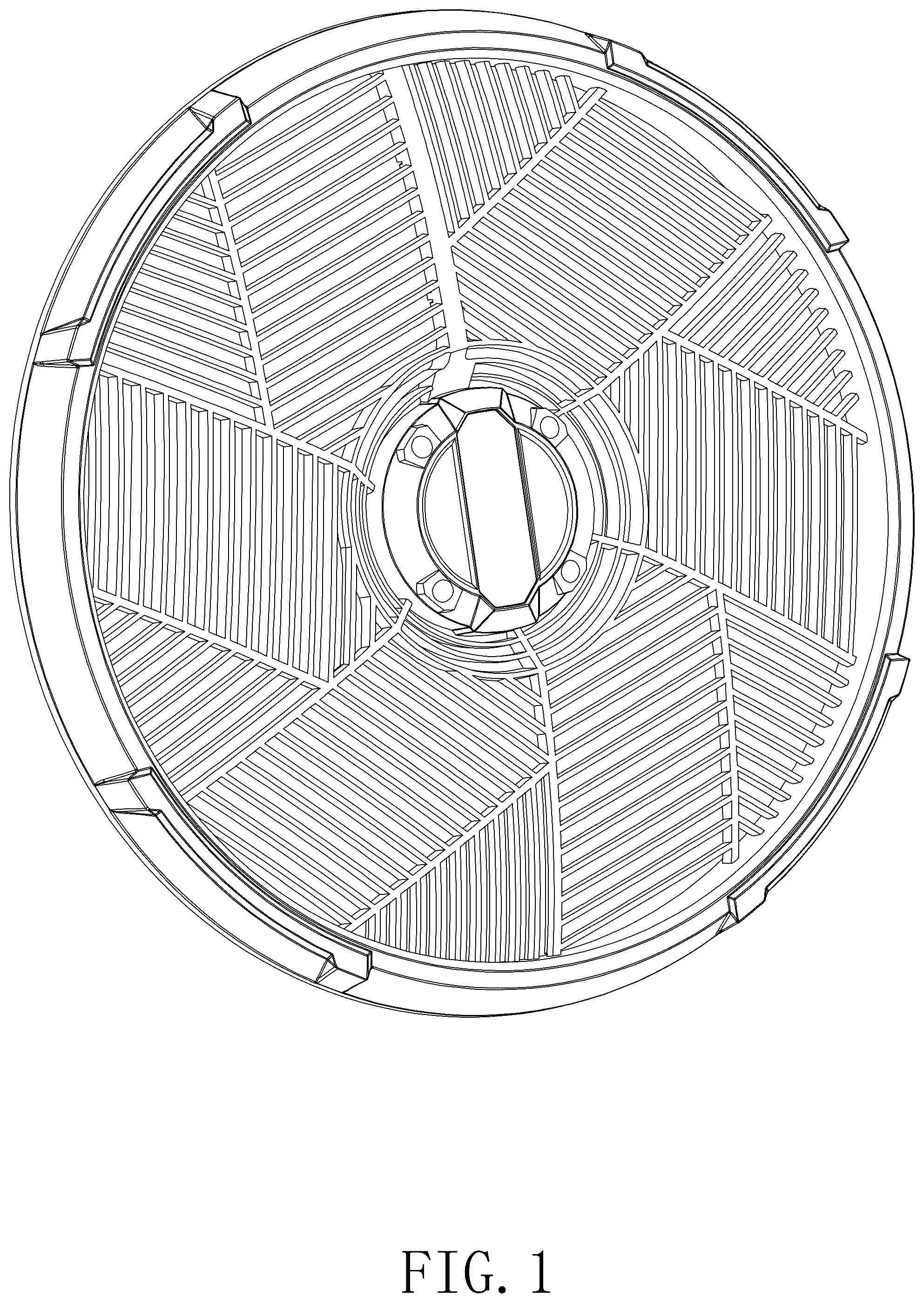 Patent USD1076055 Figure 1 – Fan guard