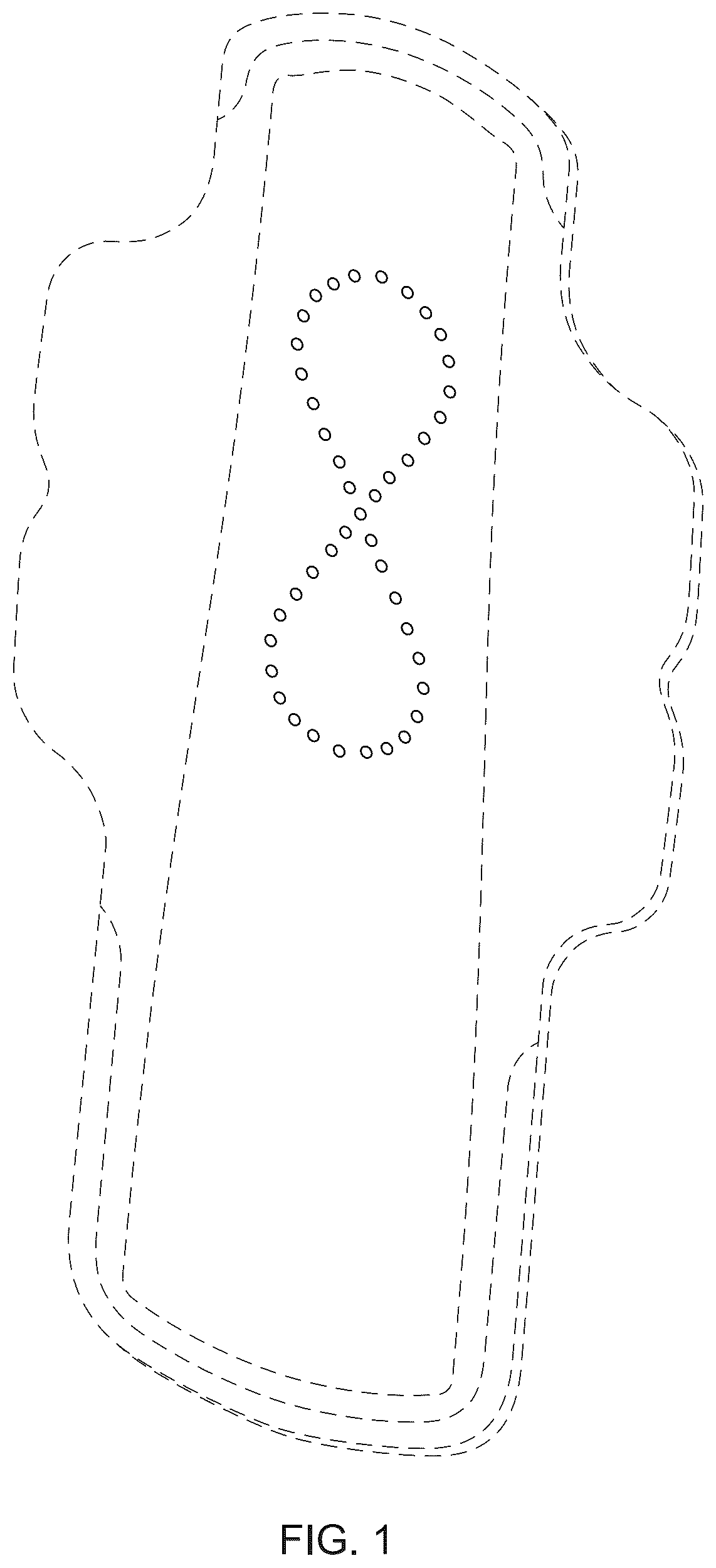 Patent USD1076071 — Sanitary napkin — Figure 1