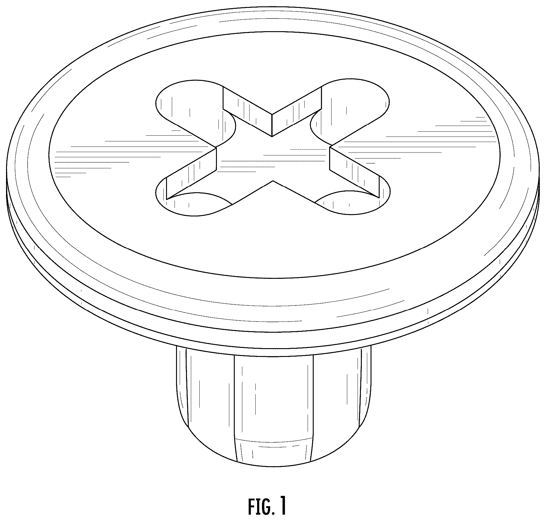 Patent USD1076093 Figure 1 – Tibial button