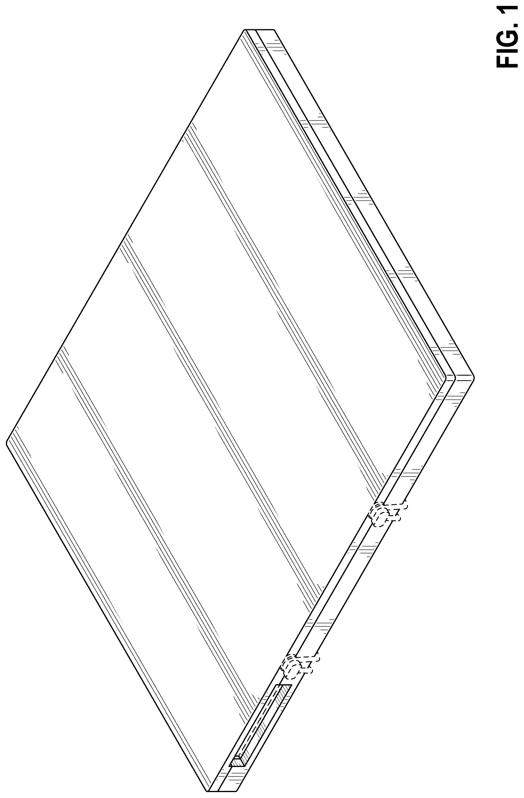 Patent USD1076096 — Radiographic detector holder — Figure 1