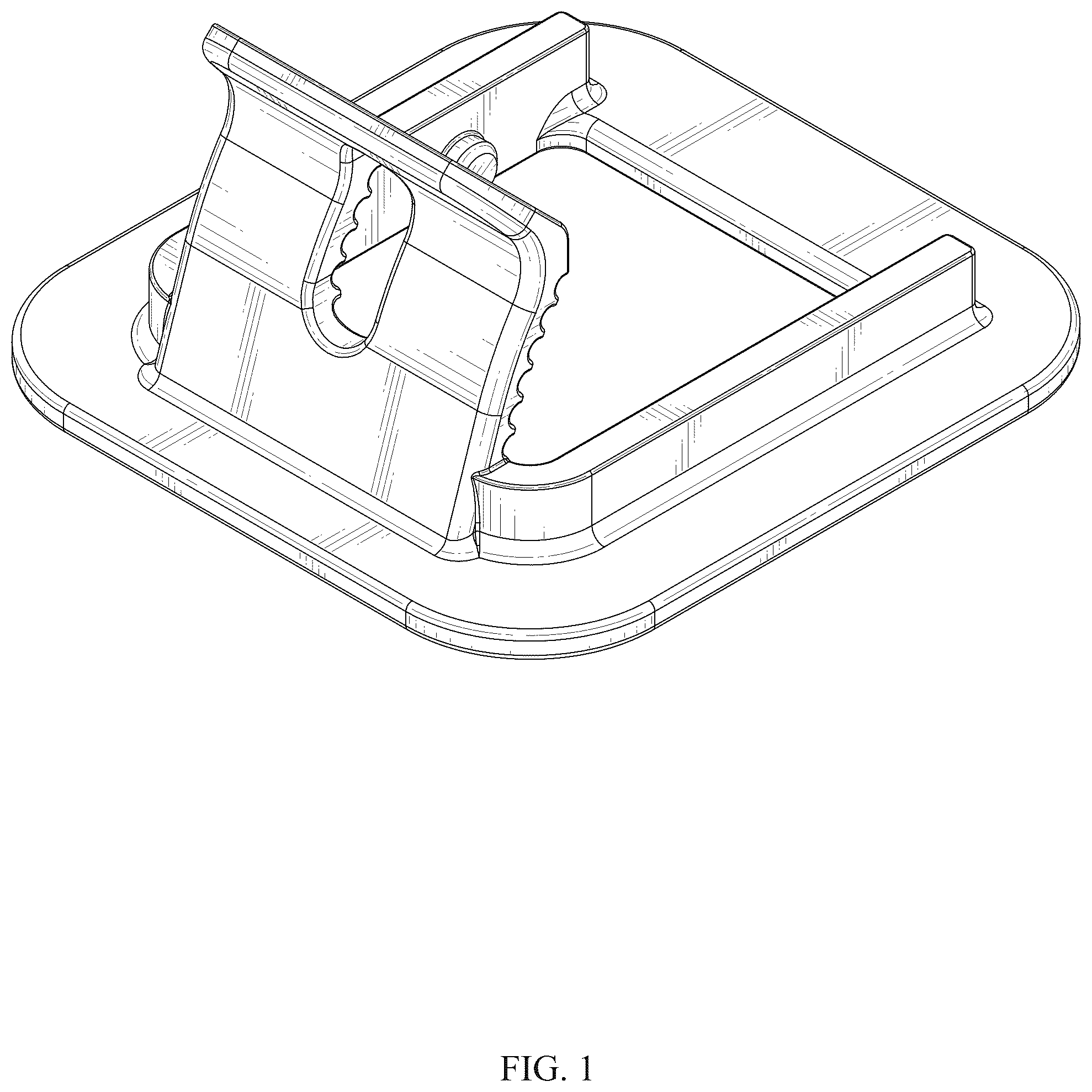 Patent USD1076106 — Ultrasound transducer probe holder — Figure 1