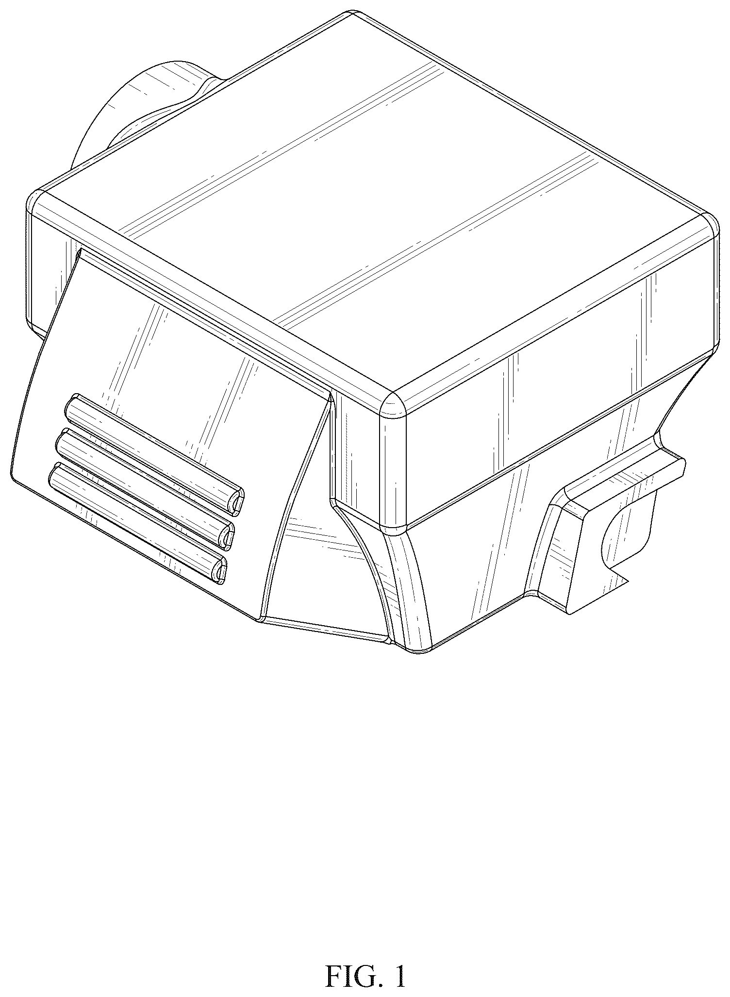 Patent USD1076107 Figure 1 – Ultrasound transducer housing