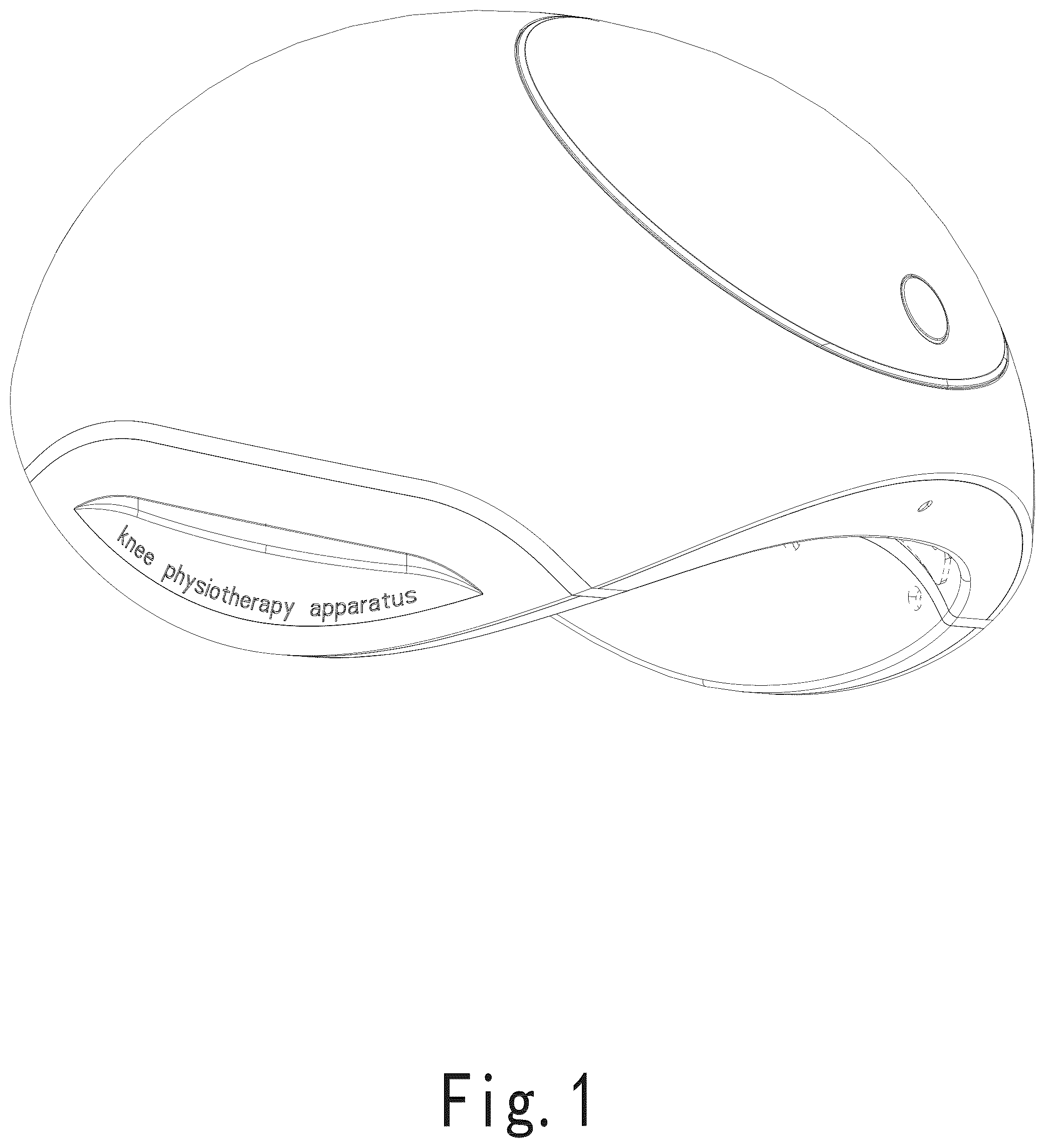 Patent USD1076108 — Knee physiotherapy apparatus — Figure 1