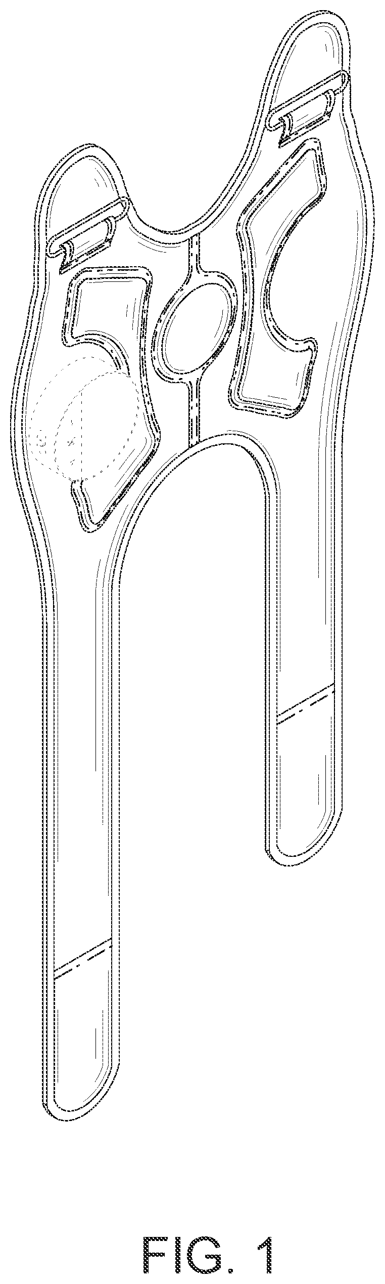 Patent USD1076114 — Red light therapy knee pad — Figure 1