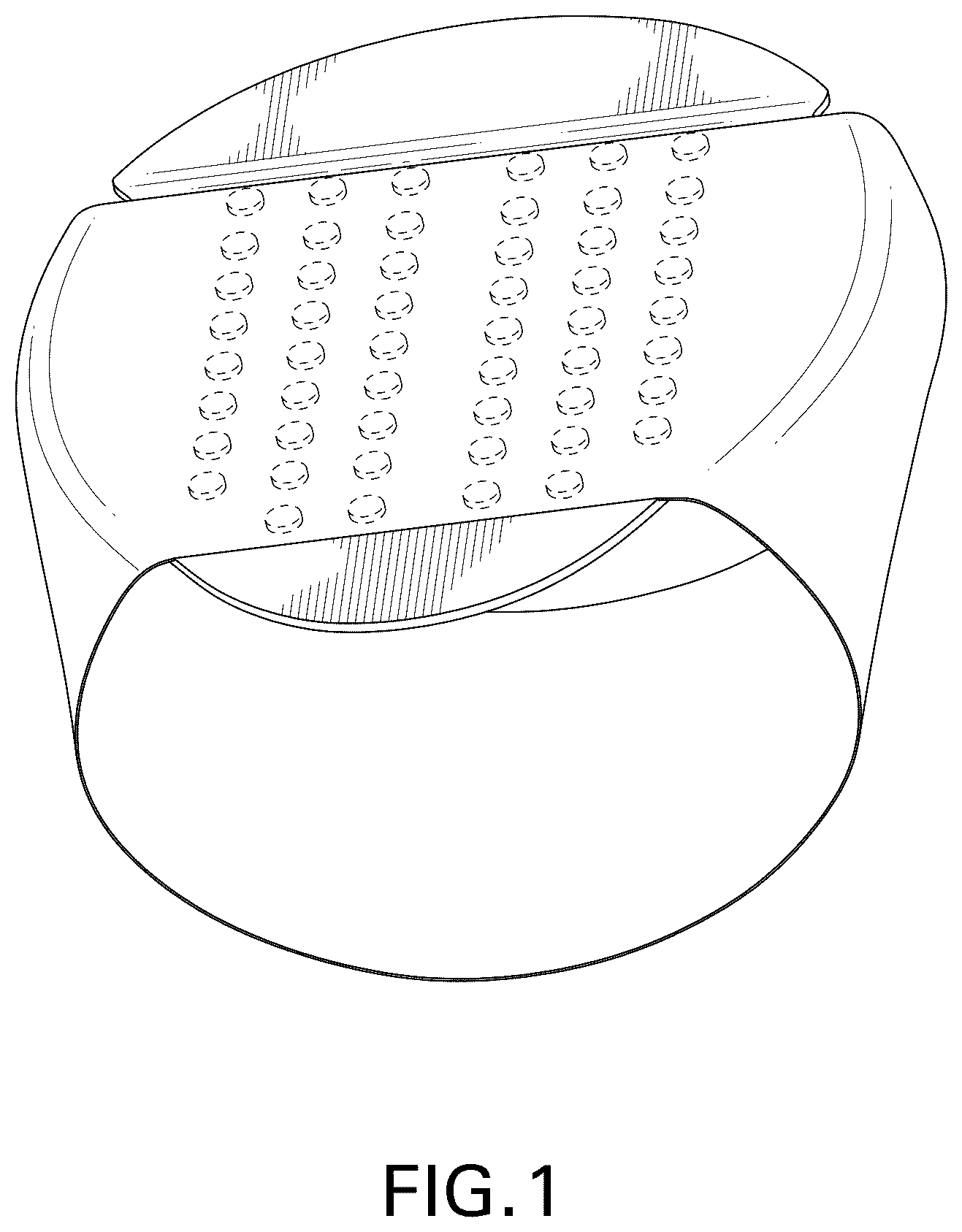 Patent USD1076115 Figure 1 – Arch support with sleeve