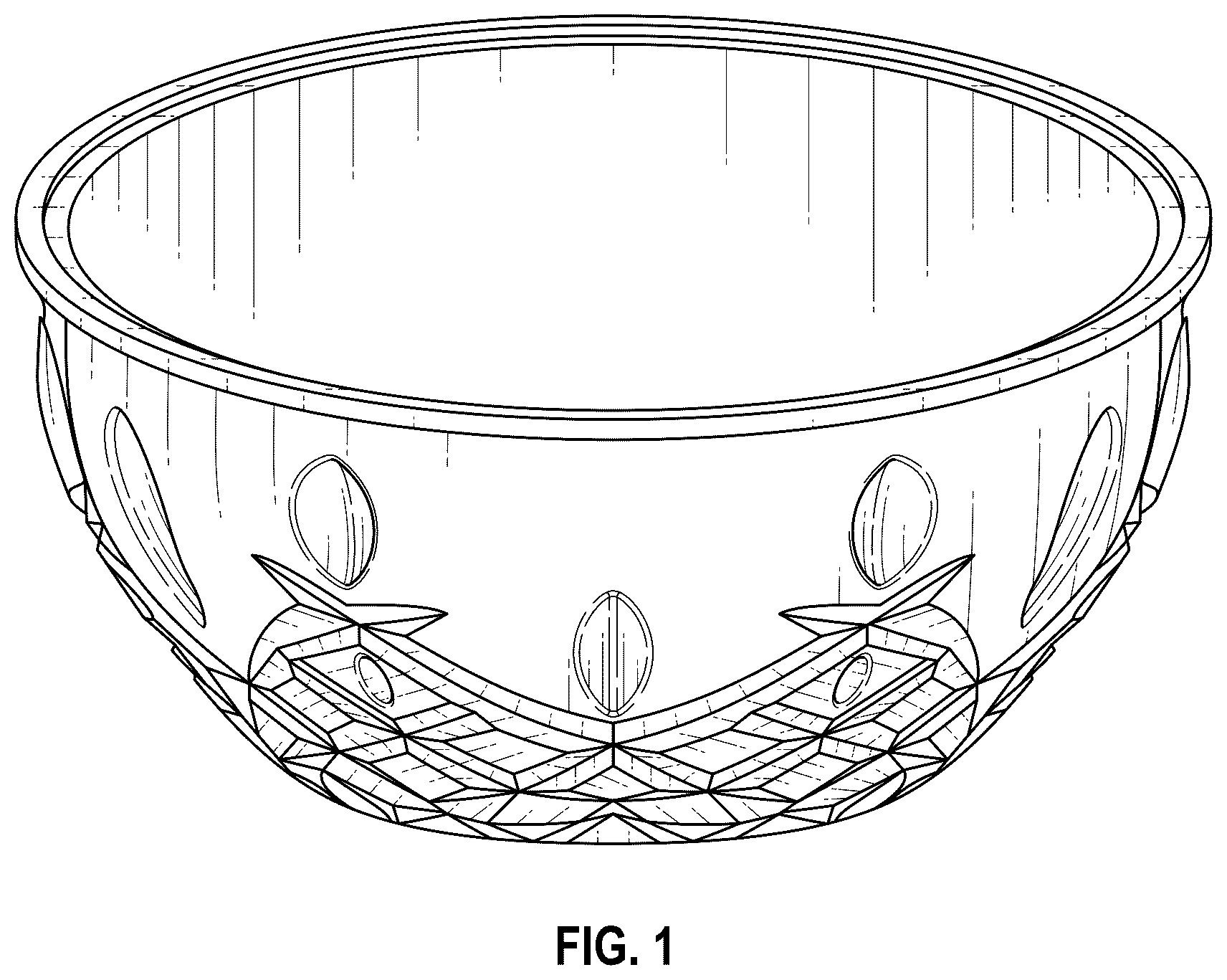 Patent USD1076122 — Basin for administering an enclosed spa treatment — Figure 1
