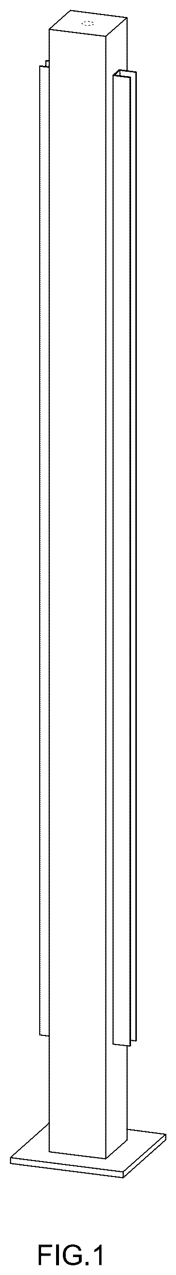 Patent USD1076148 — Balustrade railing post — Figure 1