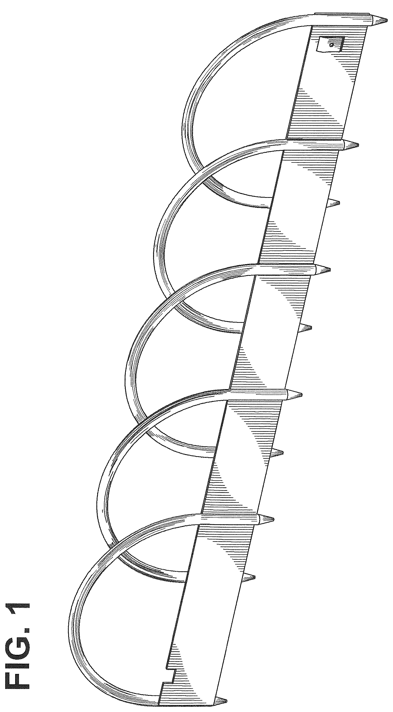 Patent USD1076151 Figure 1 – Lawn and garden edging