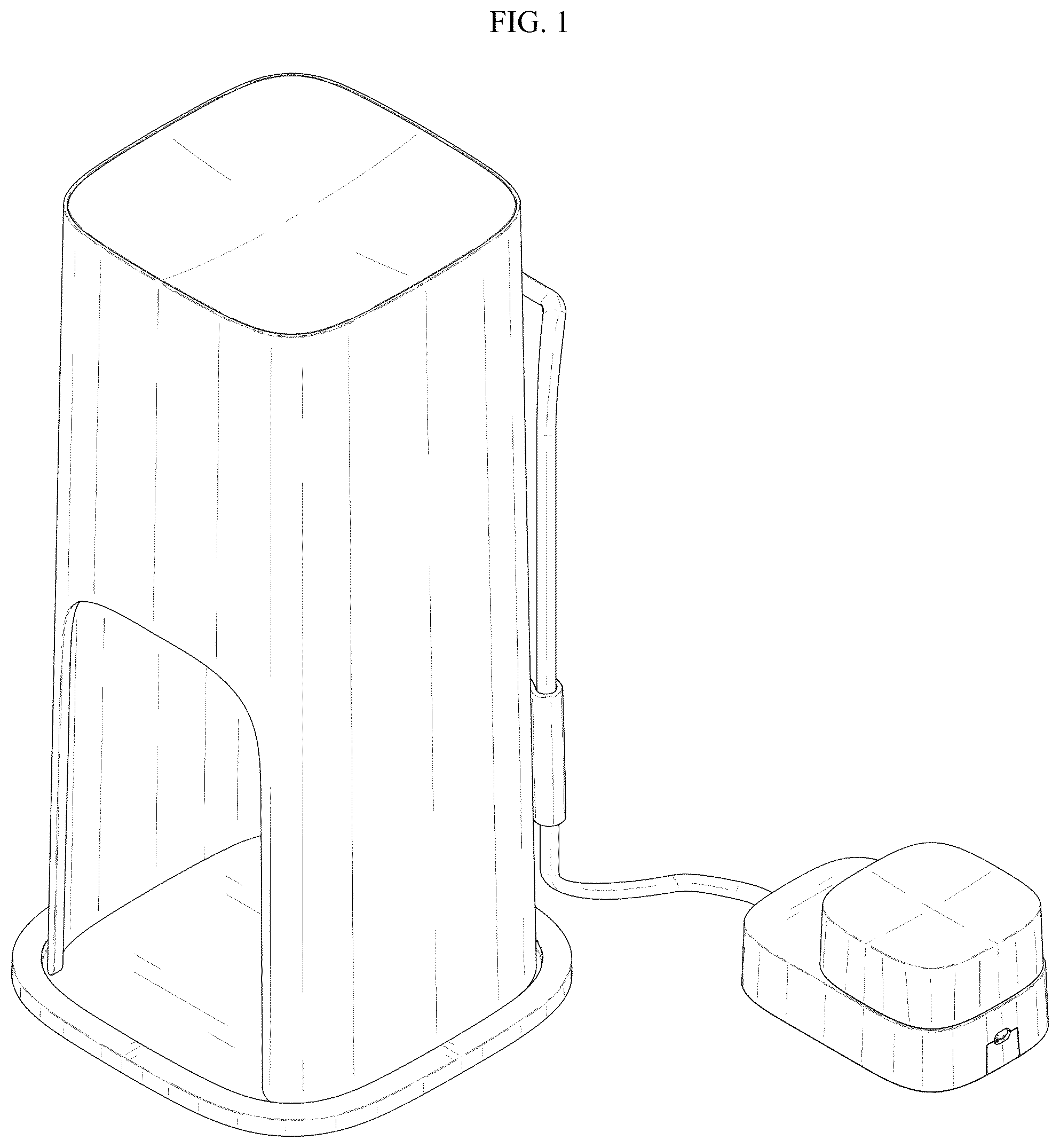 Patent USD1076154 Figure 1 – Candle warmer