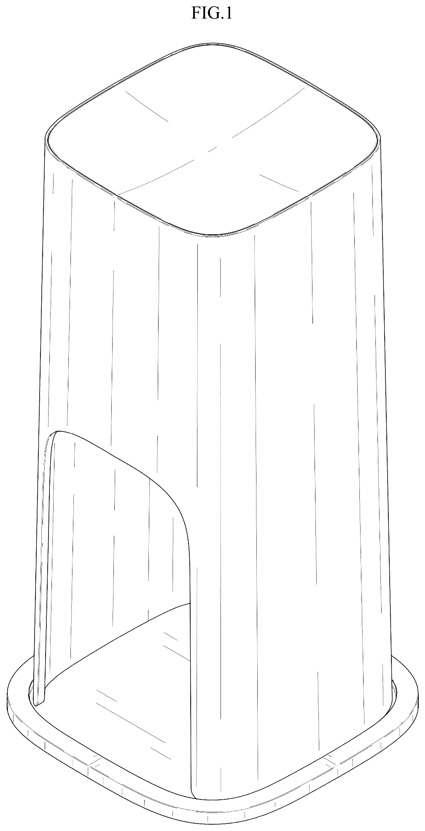 Patent USD1076155 Figure 1 – Candle warmer