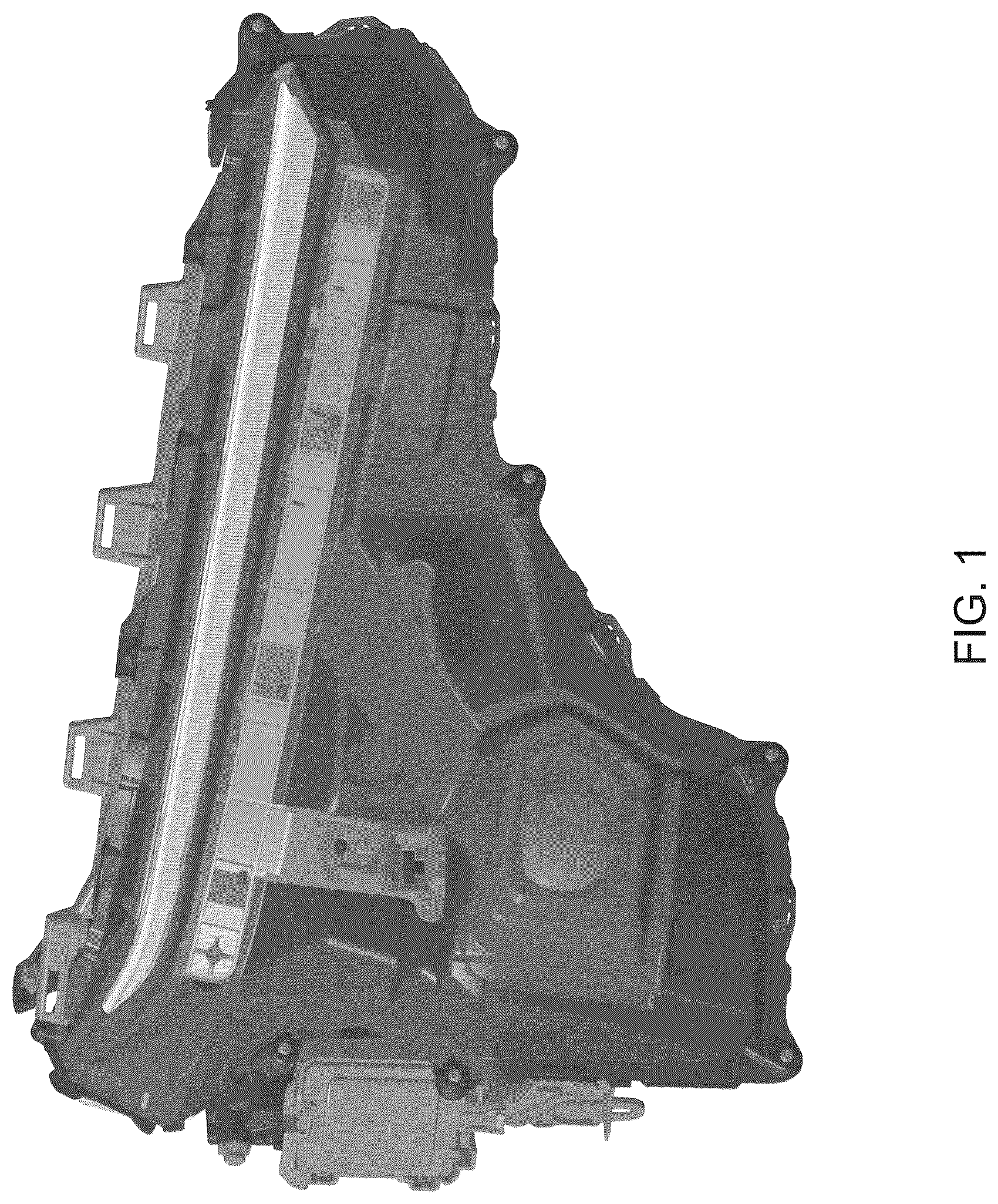 Patent USD1076161 Figure 1 – Front combination lamp for an automobile