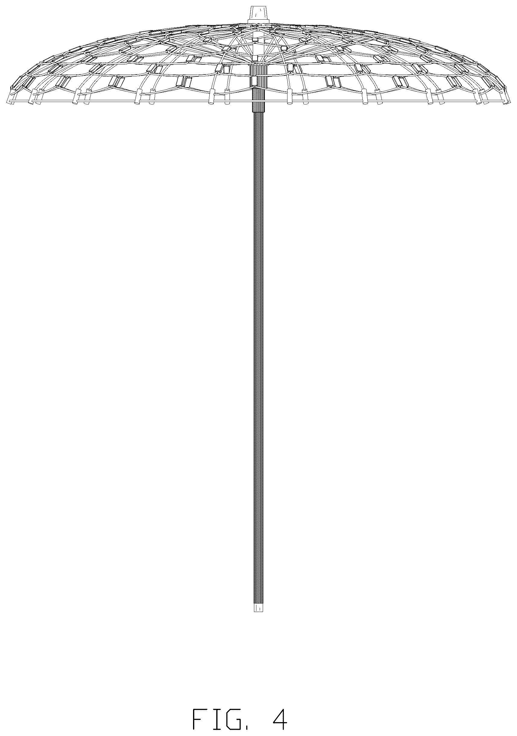 Patent USD1076169 Figure 4 – Umbrella-shaped net light