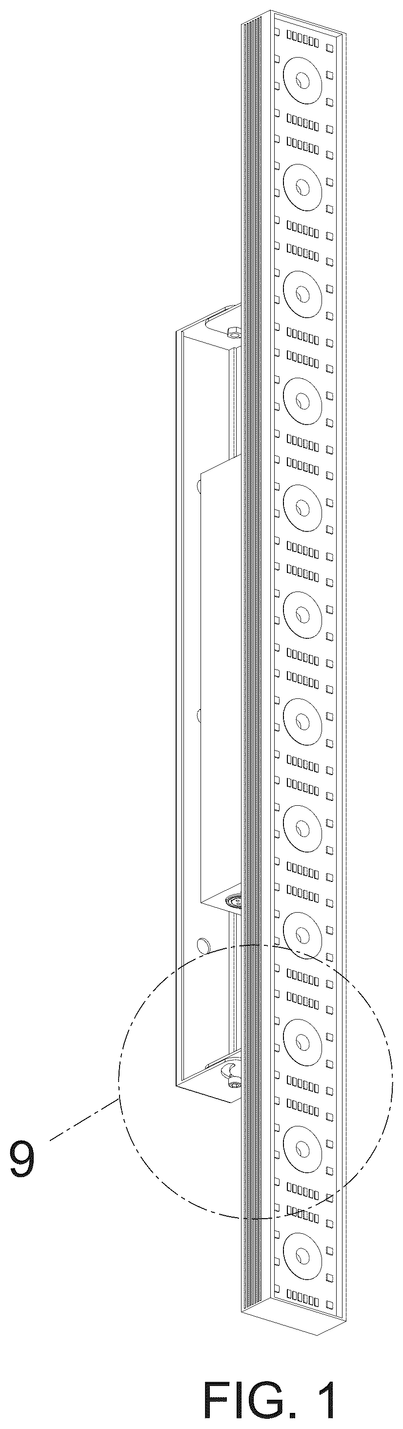 Patent USD1076175 Figure 1 – Stage light