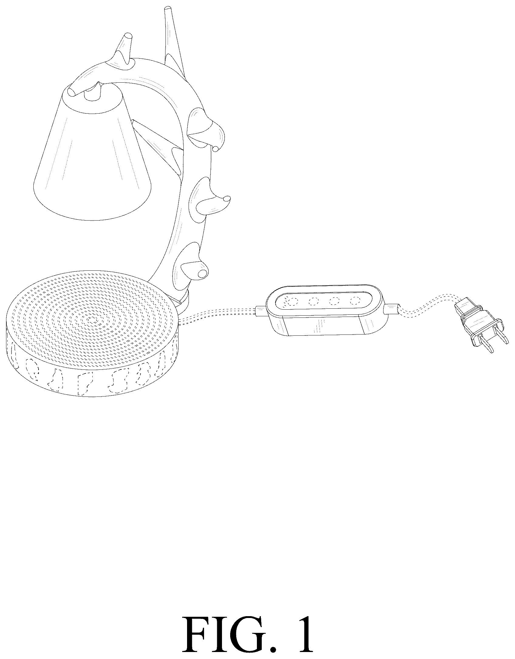 Patent USD1076196 — Antler lamp — Figure 1